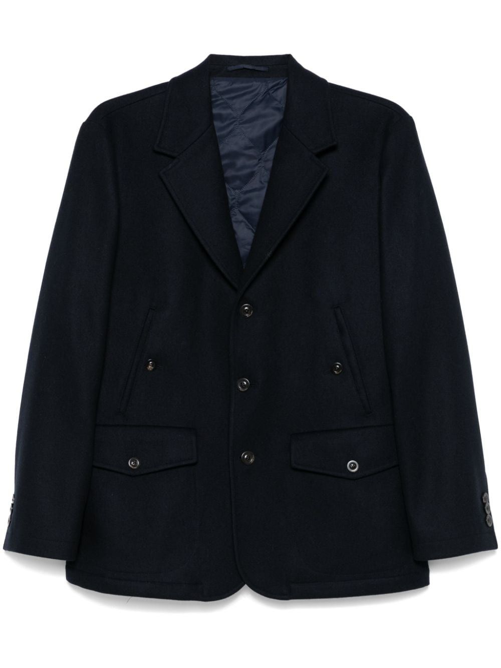 Boglioli WOOL AND CASHMERE SINGLE-BREASTED JACKET Size US S / EU 44-46 / 1 - 1 Thumbnail