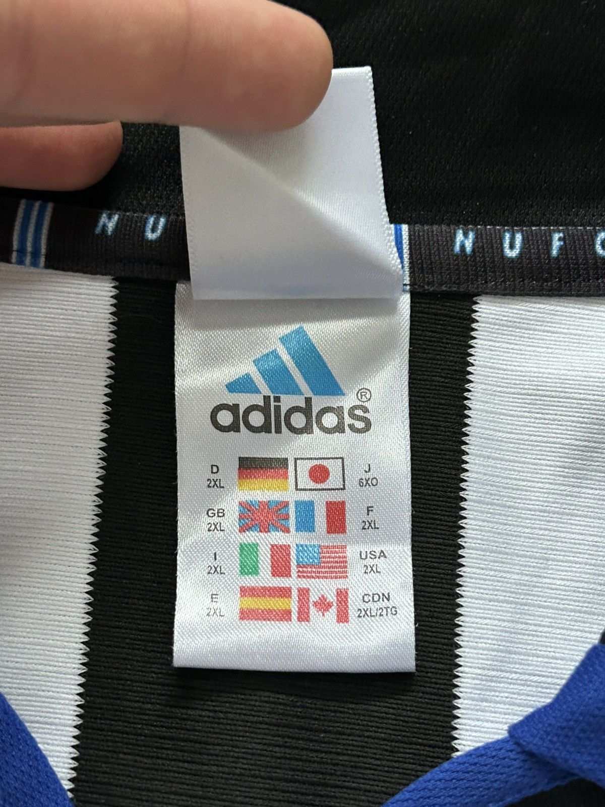 Adidas Adidas Newcastle United 1999/2000 Home Long Sleeve Jersey Size US XXL / EU 58 / 5 - 12 Thumbnail