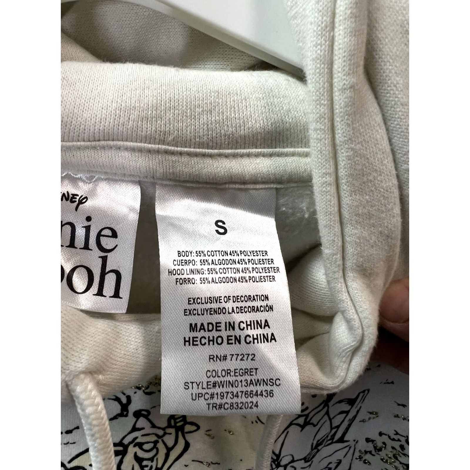 Disney Winnie The Pooh Christopher Robin Party Hoodie Disney Small Long Sleeve Beige Women S Pullover Navy? Size S / US 4 / IT 40 - 8 Thumbnail