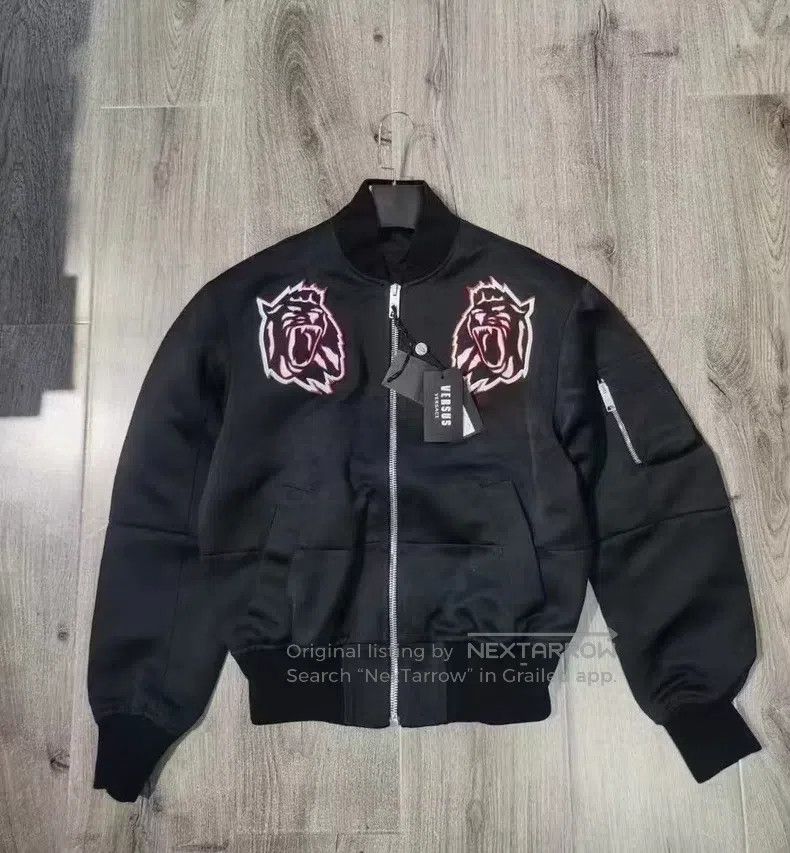 Versace Versace Fall/Winter Men's Tiger Head Appliqué Aviator Cott Size US L / EU 52-54 / 3 - 6 Thumbnail