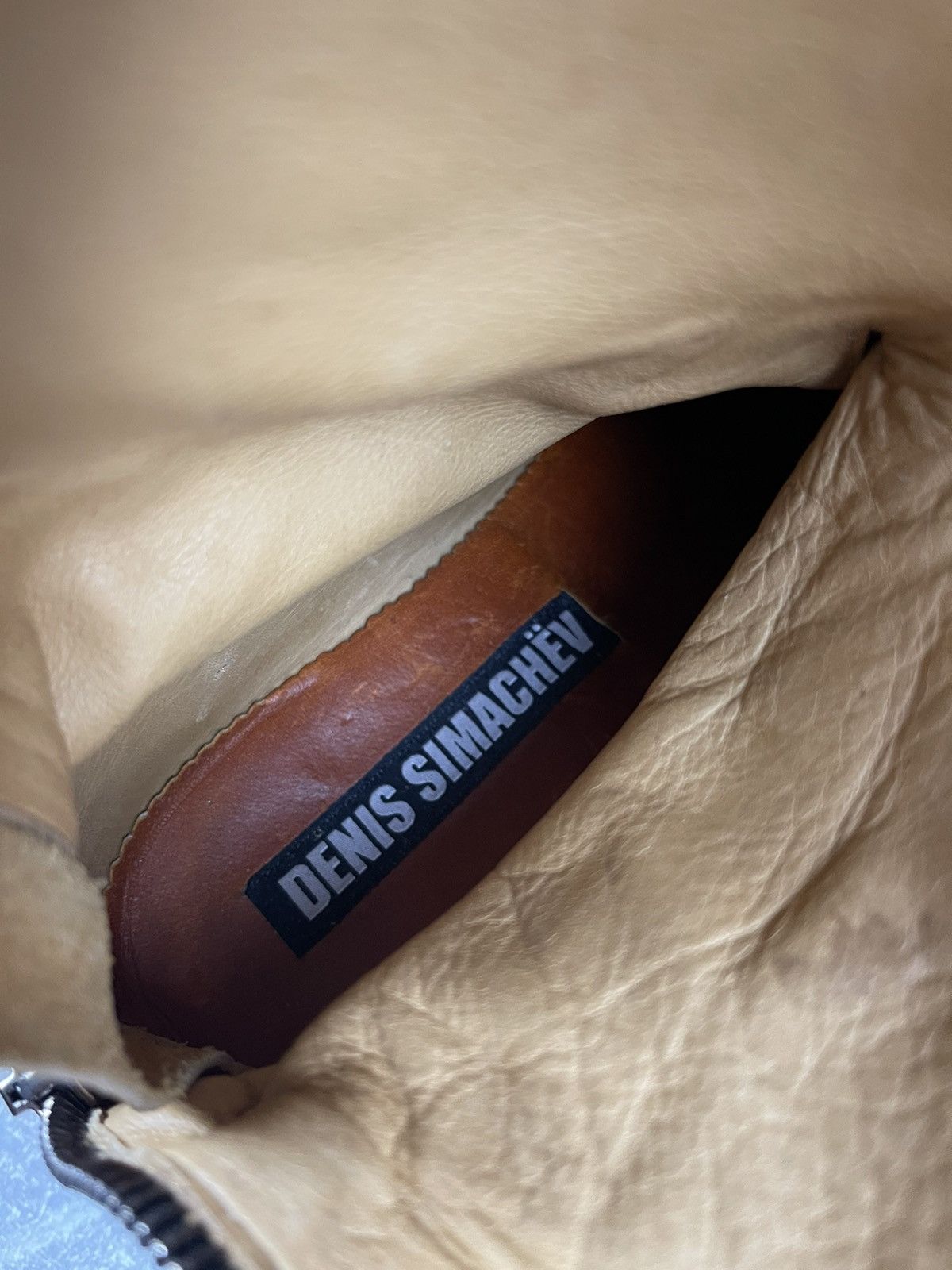 Denis Simachev Denis Simachëv Archives Brown Suede Leather High Boots Size US 11 / EU 44 - 12 Thumbnail