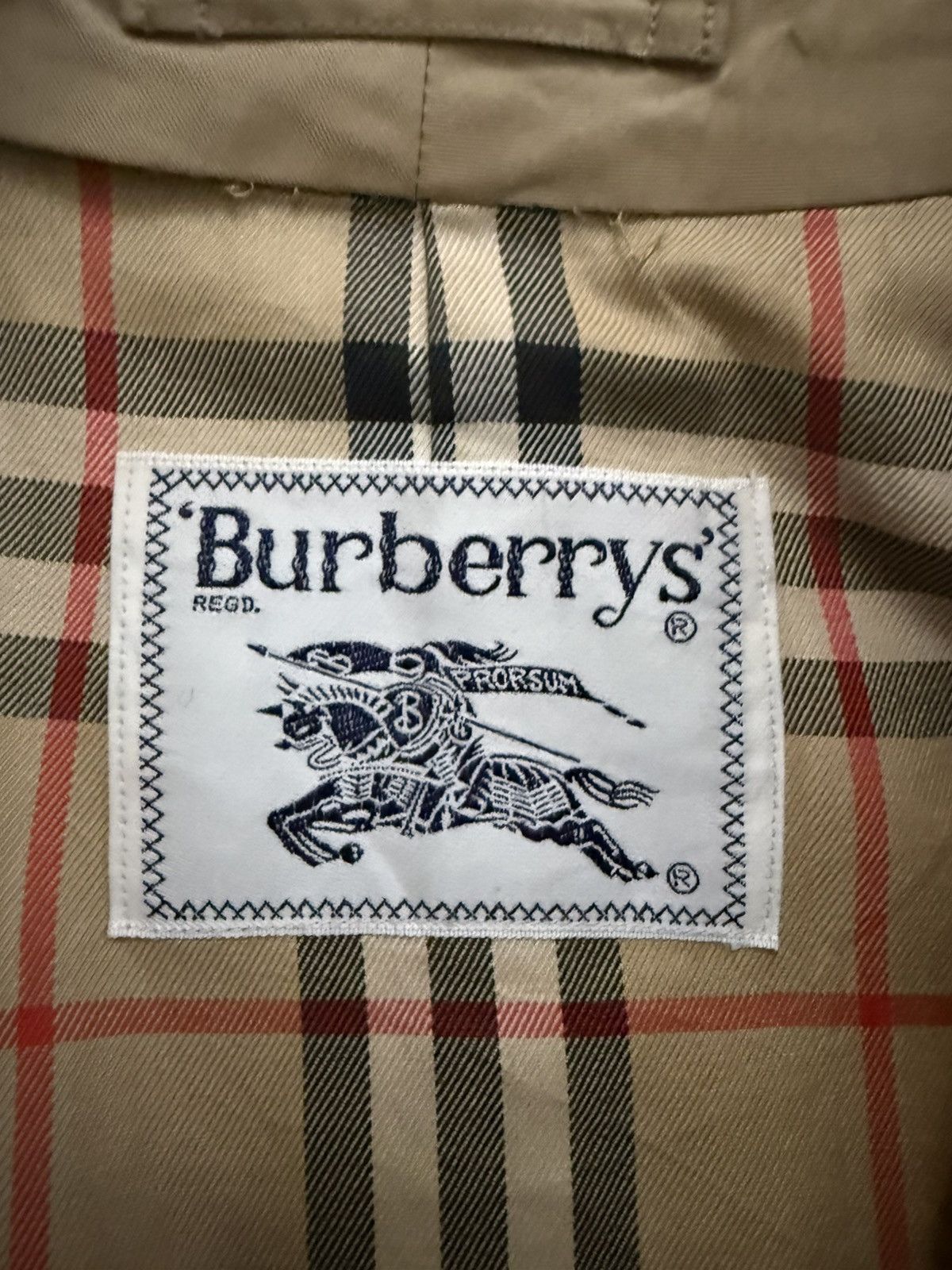 Burberry Vintage Burberry Nova Check Trench Coat Size US S / EU 44-46 / 1 - 7 Thumbnail