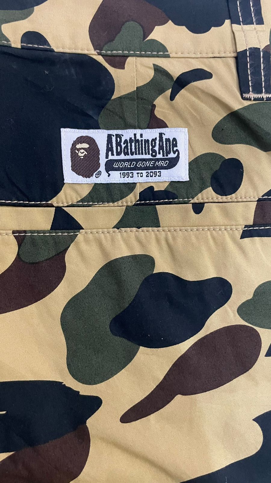 Bape Rare Y2K Bape Camo Green Shark Track Pants Size US 32 / EU 48 - 11 Thumbnail