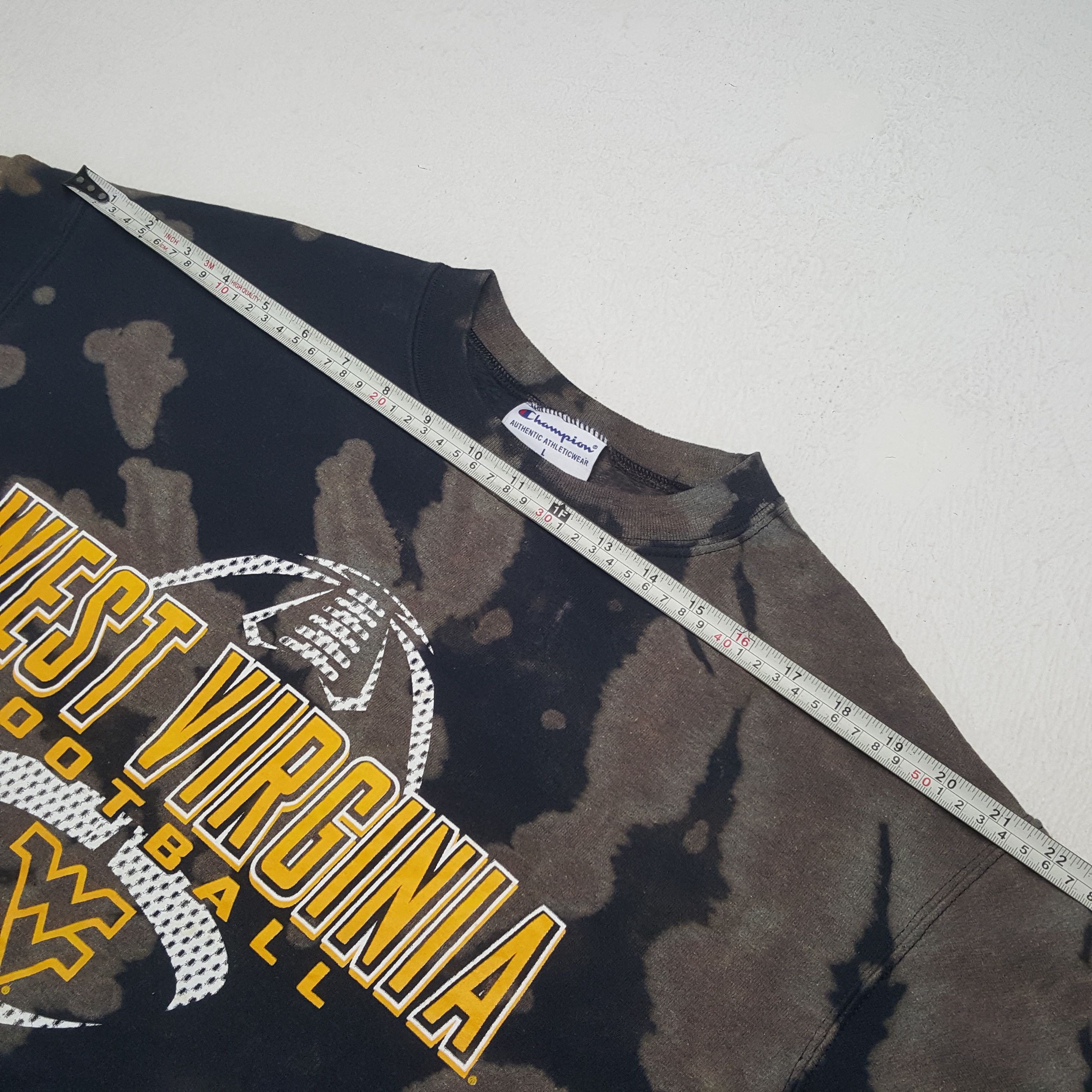 Champion WEST VIRGINIA FOOTBALL Streetwear Sweatshirt C283N28 Size US L / EU 52-54 / 3 - 5 Thumbnail