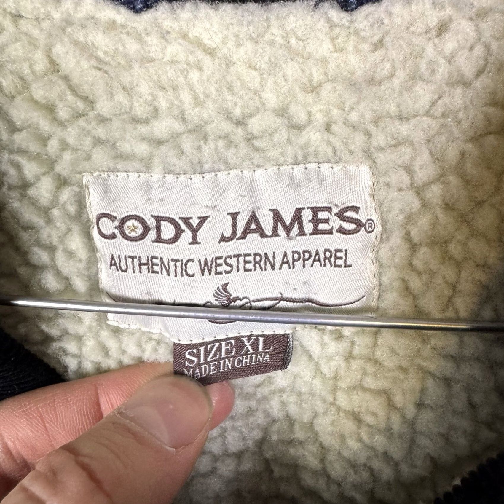 Cody James Cody James Jacket Mens XL Sherpa Denim Chore Barn Corduroy Field Coat Cowboy Western Mens Size US XL / EU 56 / 4 - 5 Thumbnail