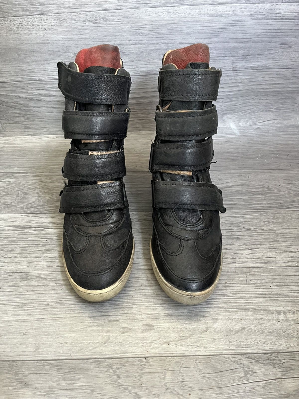 A.S.98 A.S.98 black strappy grunge wedge boots , isabel marant Y2k Size US 8 / IT 38 - 3 Thumbnail