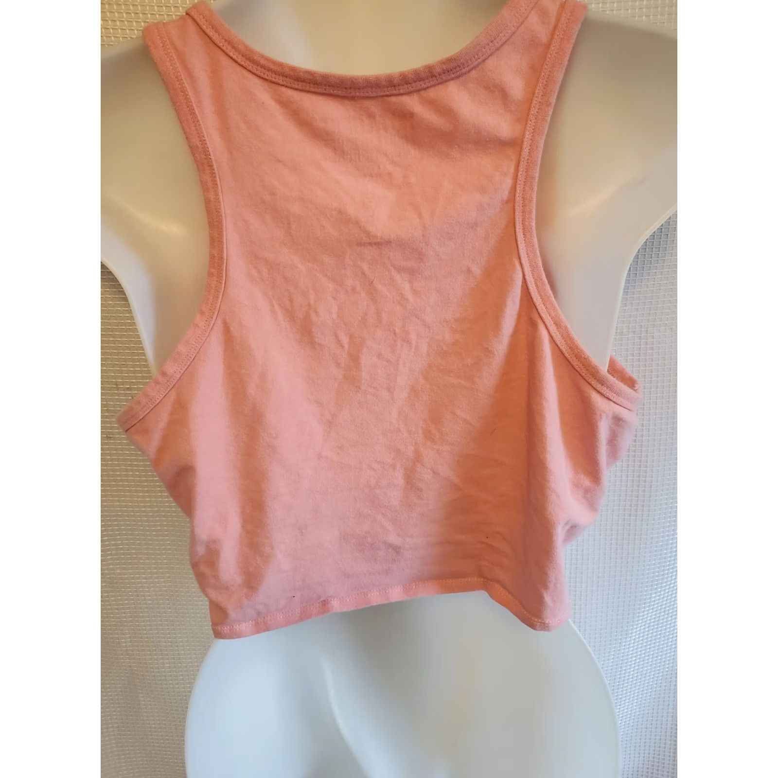 Hot Topic VINTAGE Hot Topic Womens Tank Top Cropped Anime Pink Medium Shirt Womens M Tank Cropped Anime Graphic Print Casual Summer Spring Kum Size M / US 6-8 / IT 42-44 - 4 Thumbnail