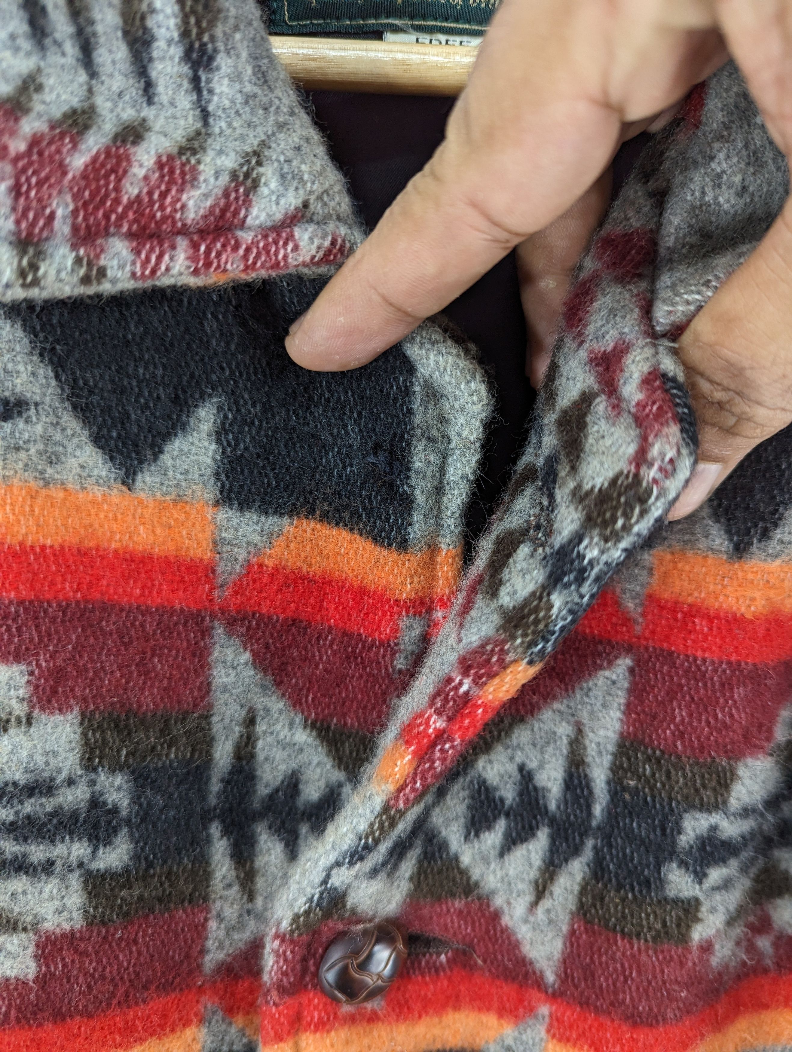 Vintage Vintage Monti Half Aztec Wool Quilted Button Jacket Size US M / EU 48-50 / 2 - 8 Thumbnail
