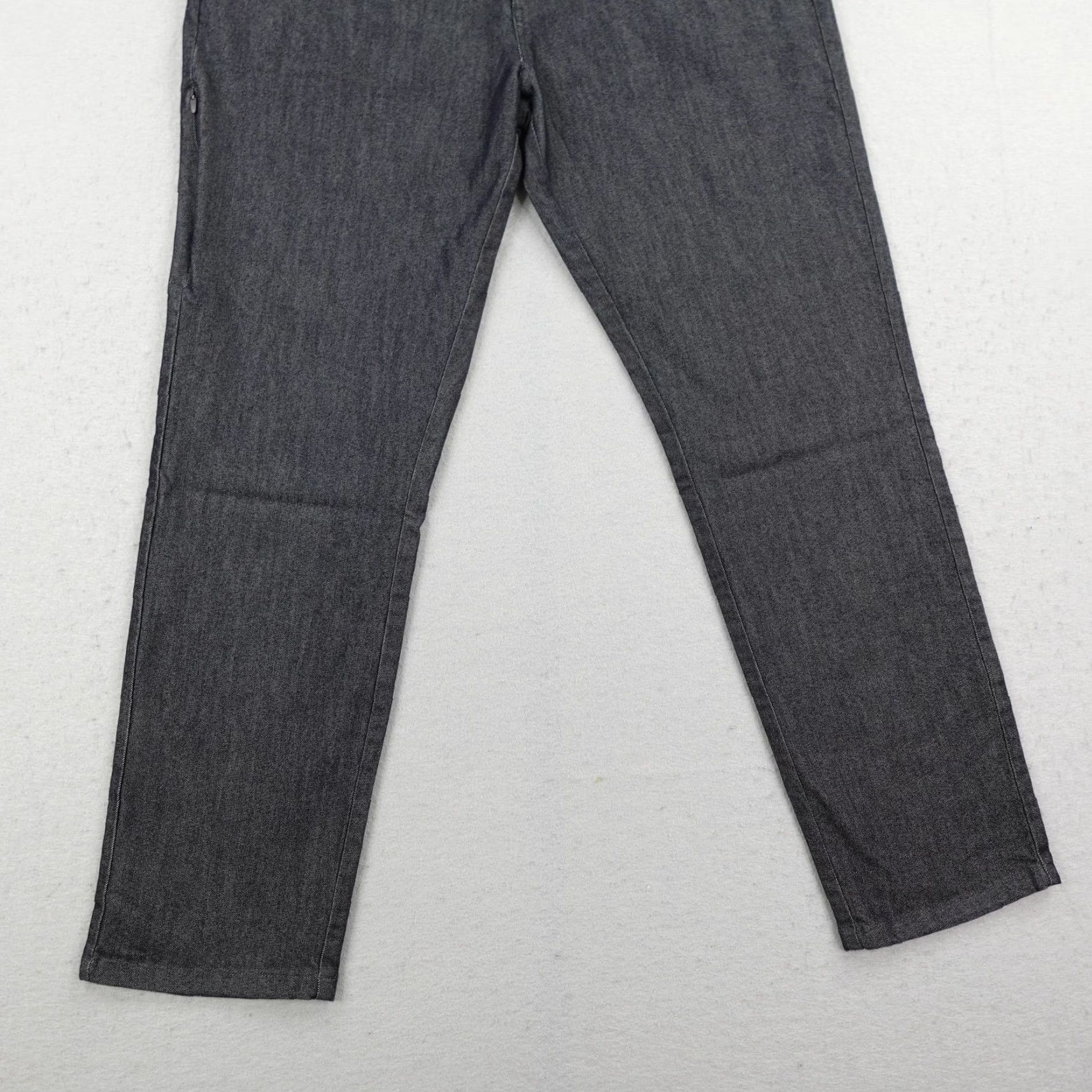 Vintage BYLT Performance Chino Pants Mens 38 Charcoal Gray Regular Fit Tapered Casual Golf Size US 38 / EU 54 - 3 Thumbnail