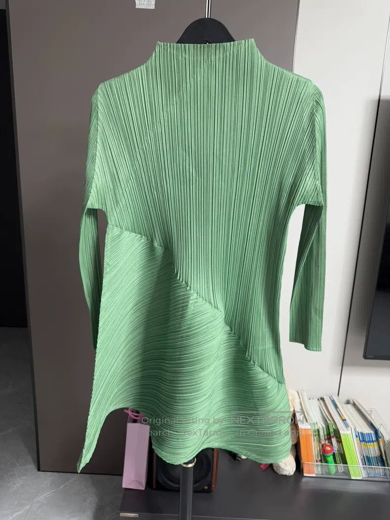 Issey Miyake Issey Miyake Twill Midi Skirt in Blue Size L / US 10 / IT 46 - 2 Thumbnail