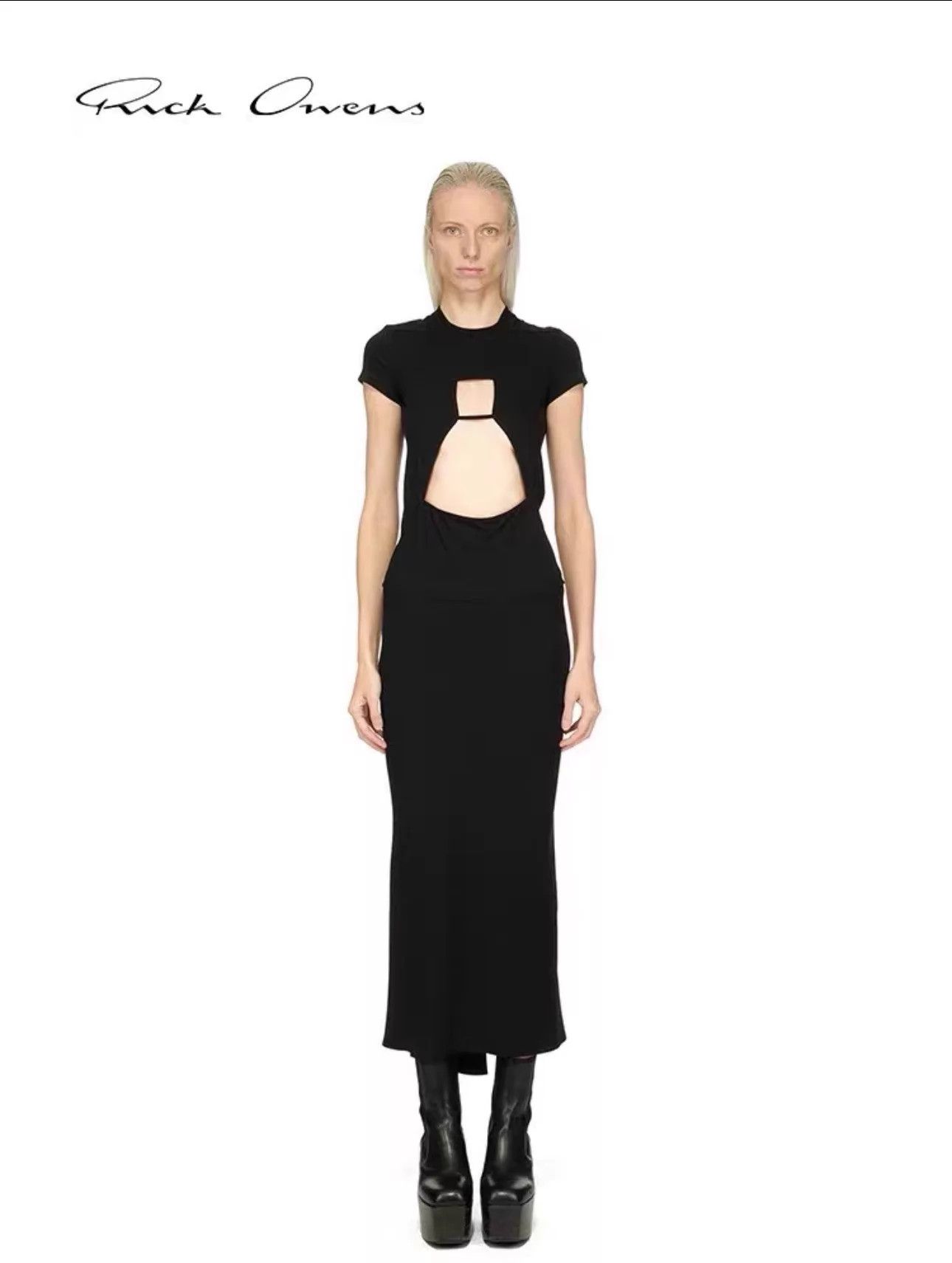 Rick Owens Rick Owens 2023AW Cutout Short Sleeve 38 IT Size XS / US 0-2 / IT 36-38 - 1 Thumbnail