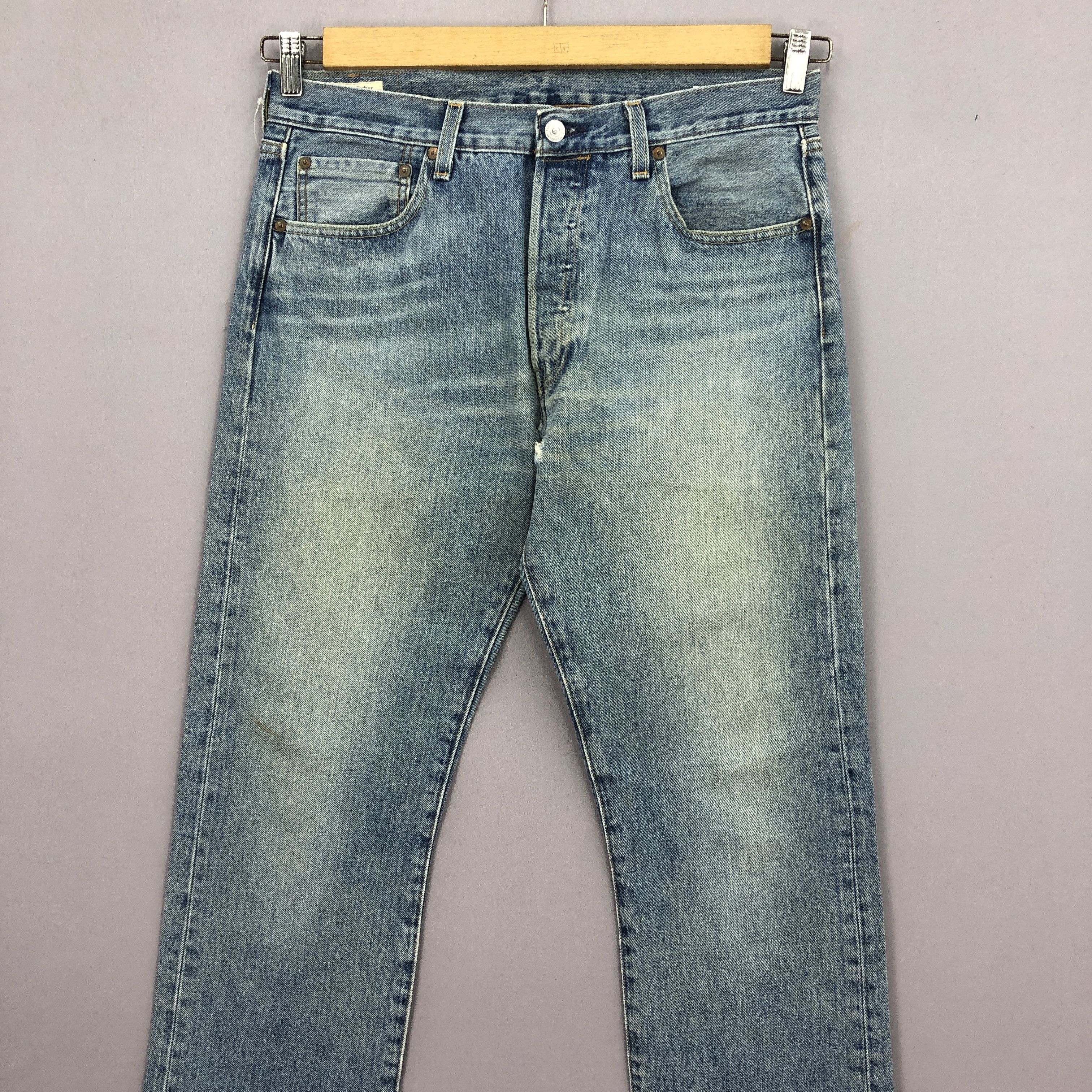 Levi's Vintage Levis 501 Jeans Levi's Faded Distresses Denim Size US 34 / EU 50 - 3 Thumbnail