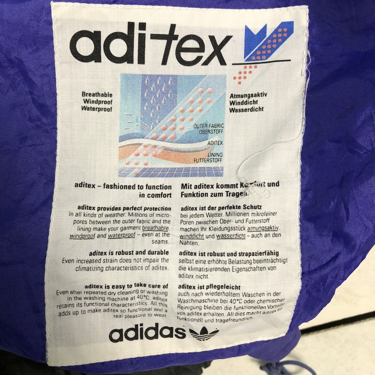 Adidas 🔥VINTAGE BOMBER JACKET ADIDAS ADVENTURE DOUBLE COLOUR Size US L / EU 52-54 / 3 - 15 Thumbnail
