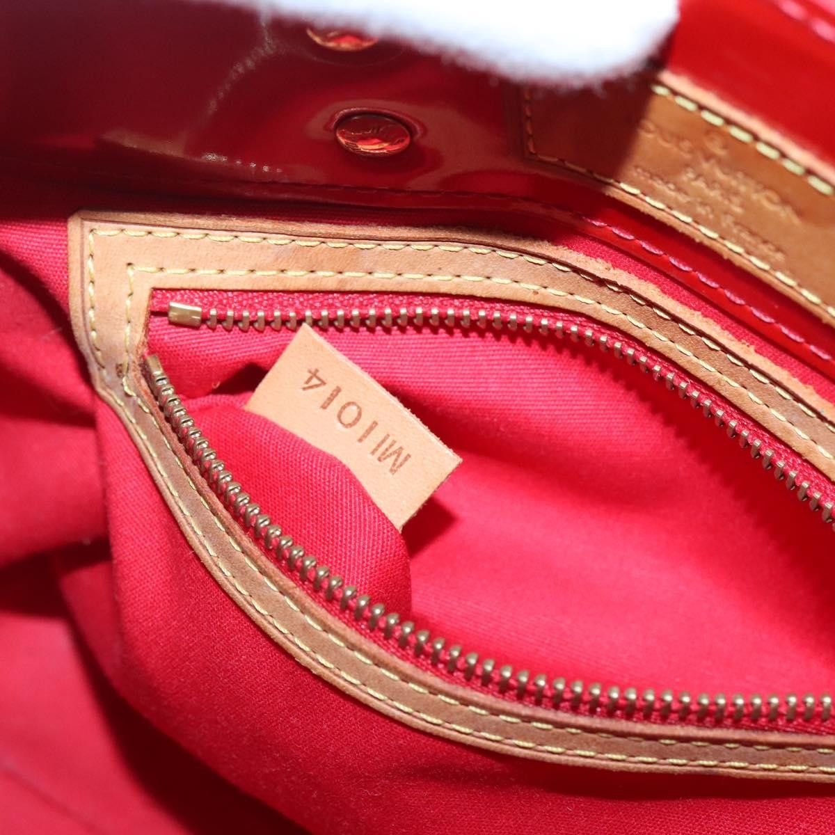Louis Vuitton LOUIS VUITTON Monogram Vernis Reade PM Hand Bag Red Rouge Size ONE SIZE - 13 Thumbnail