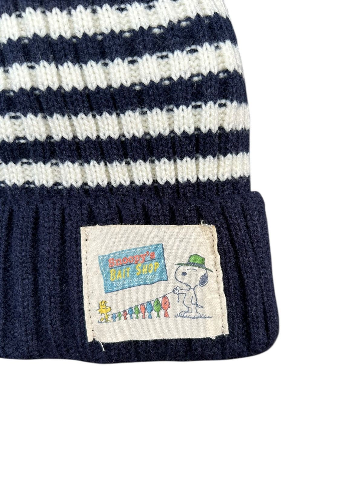 Japanese Brand × Vintage Stripe Snoopy Knitted Beanie Hats Size ONE SIZE - 8 Thumbnail