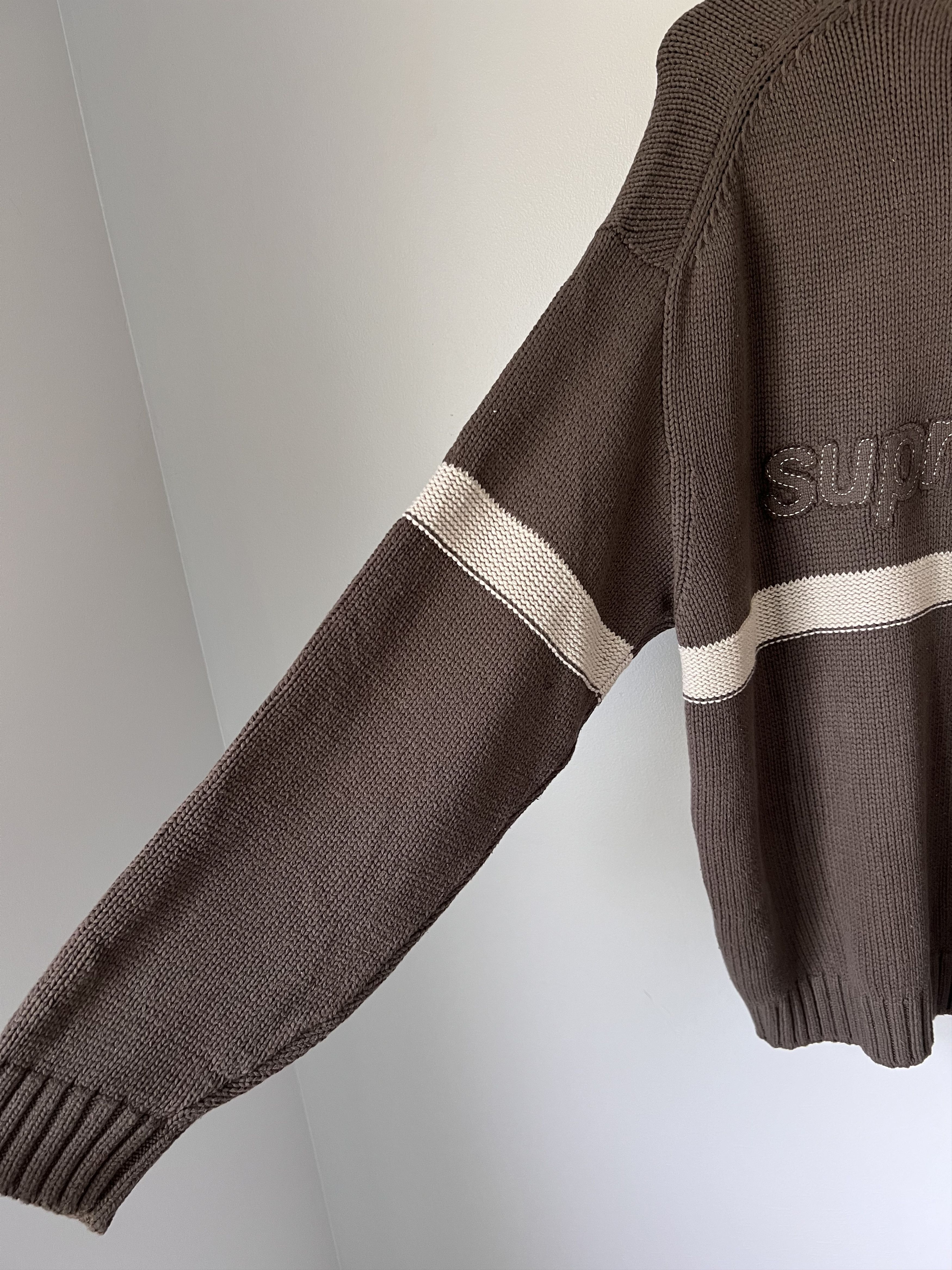 Supreme Supreme Tonal Applique Sweater in Brown Size US XL / EU 56 / 4 - 3 Thumbnail