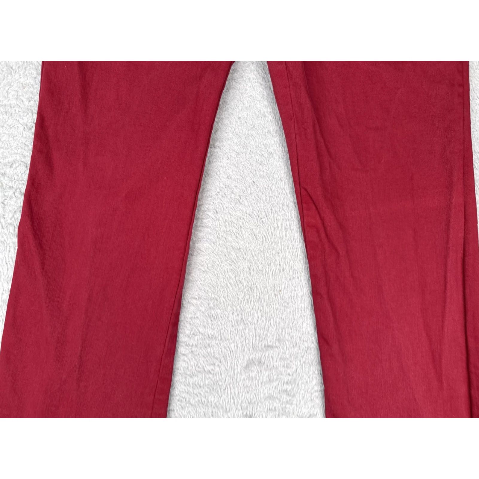 Denime Mu Jeans Womens Jeans Bootcut Red 4 Mid Rise Stretch Denim 31 Inseam 5-Pocket Size 27" / US 4 / IT 40 - 3 Thumbnail