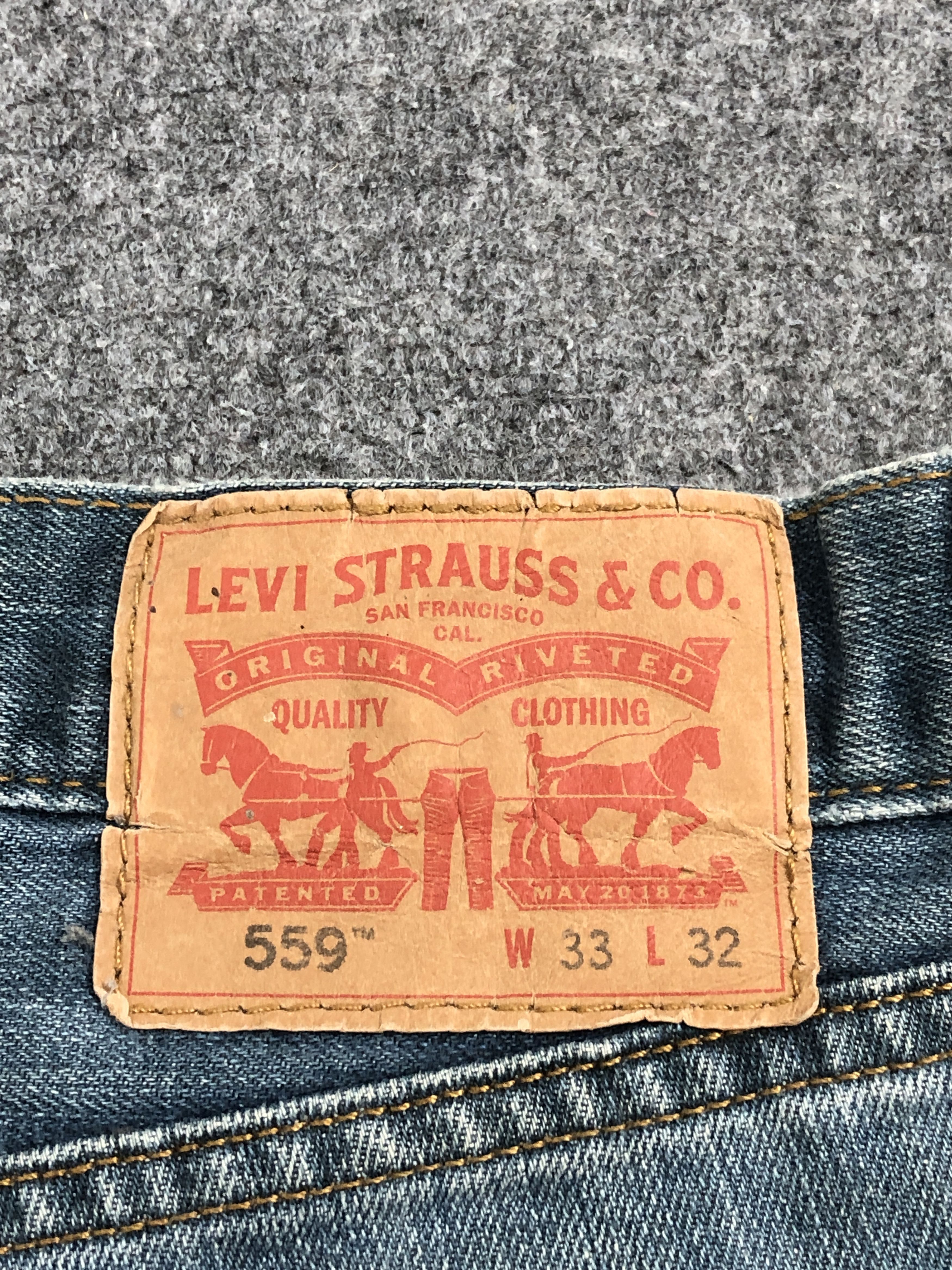 Levi's Vintage Levis 559 Lightwash Denim DP2533 Size US 34 / EU 50 - 5 Thumbnail