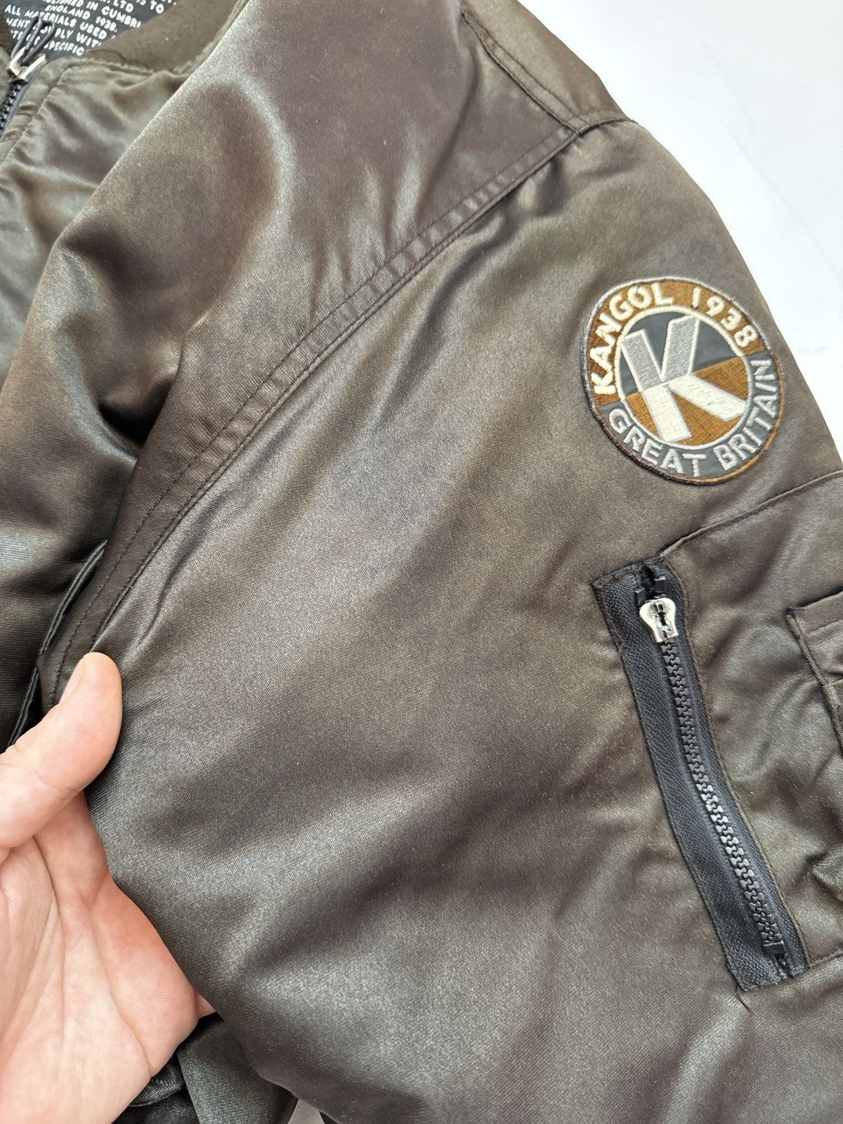 Kangol Vintage Kangol MA-1 Bomber Jacket Cropped Oversized Rare Size US M / EU 48-50 / 2 - 21 Thumbnail