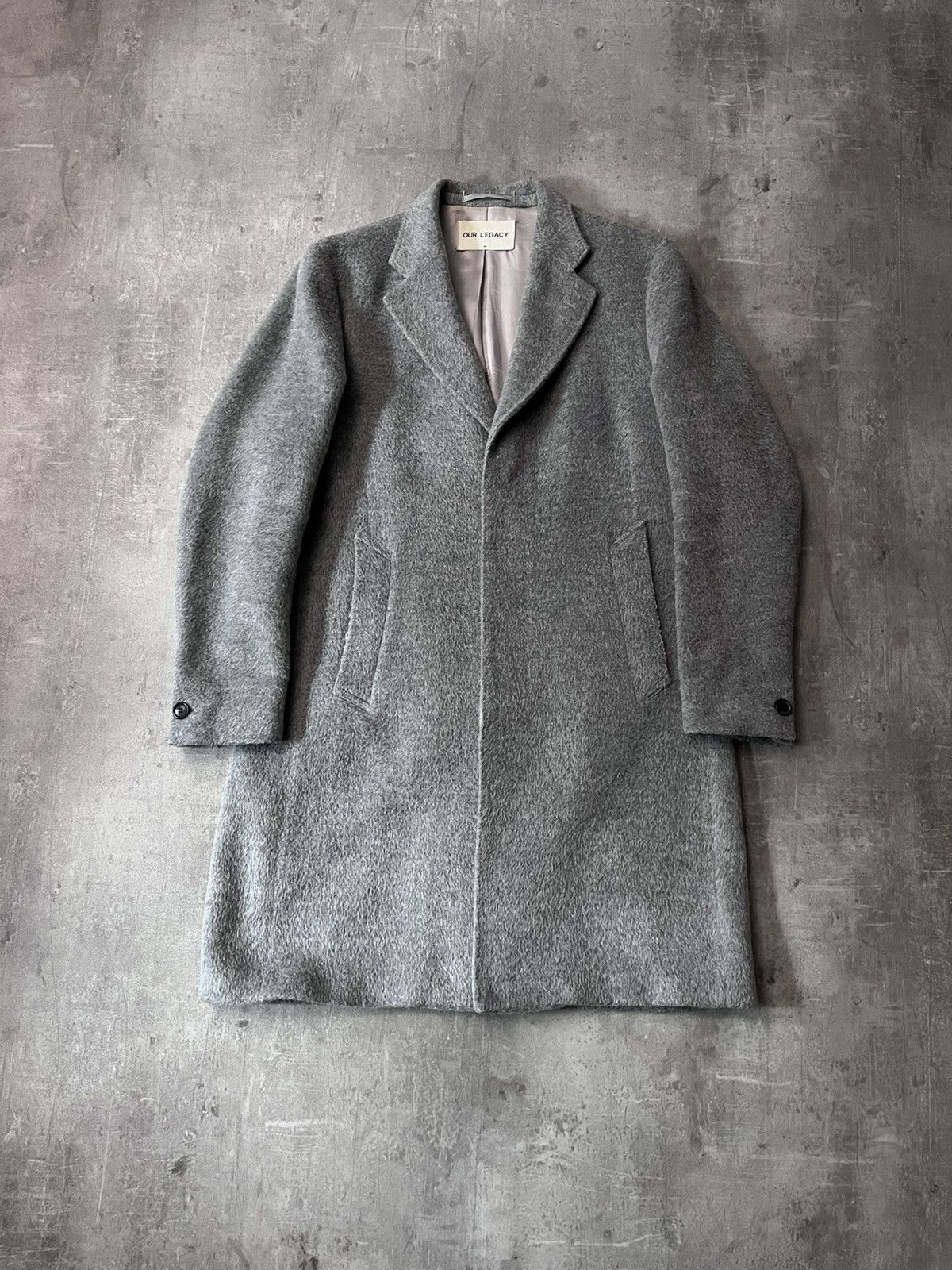 Our Legacy Our Legacy Cilium Wool Classic coat grey wool mohair Size US M / EU 48-50 / 2 - 1 Thumbnail