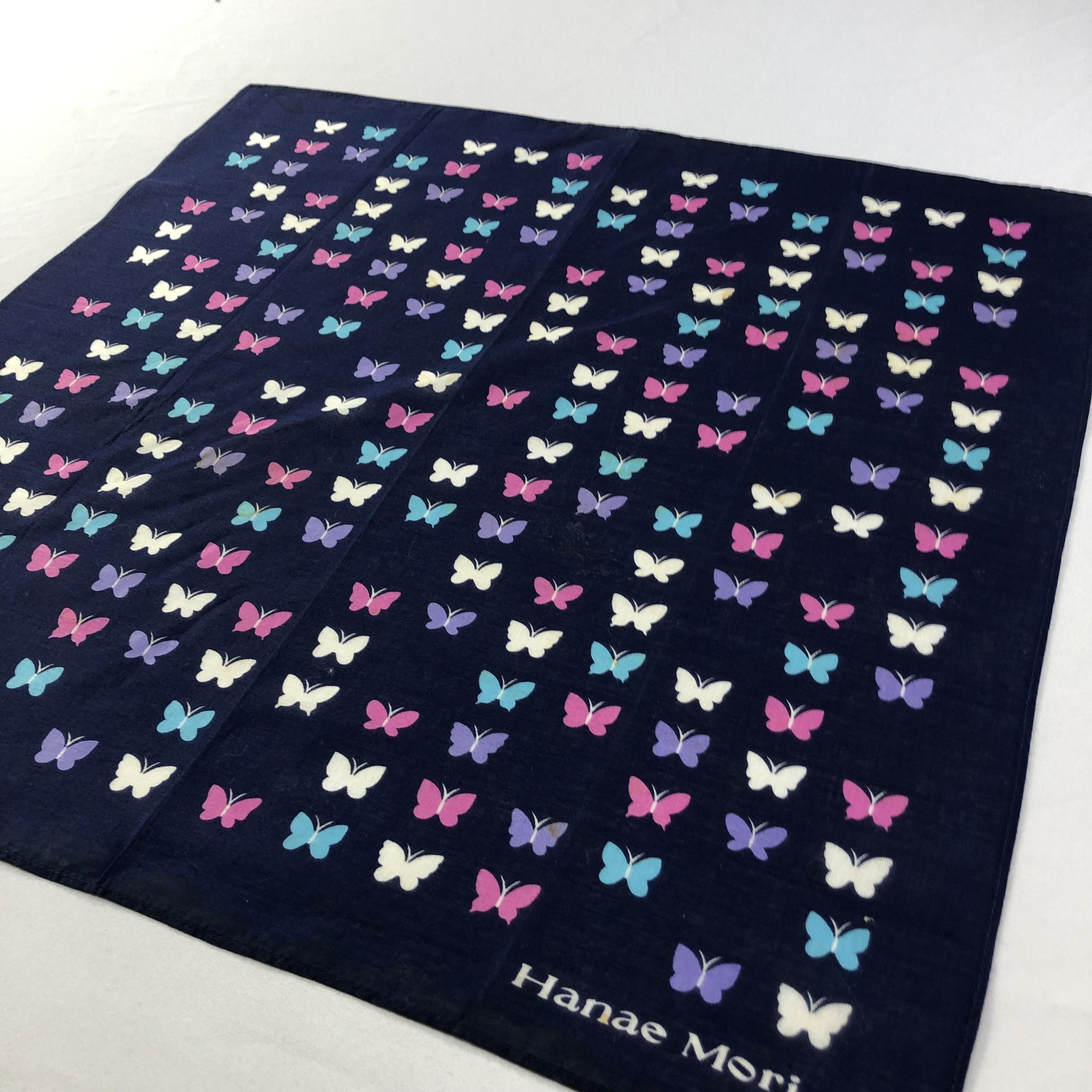 Hanae Mori Hanae Mori Handkerchief Neckerchief Bandana H1874 Size ONE SIZE - 3 Thumbnail