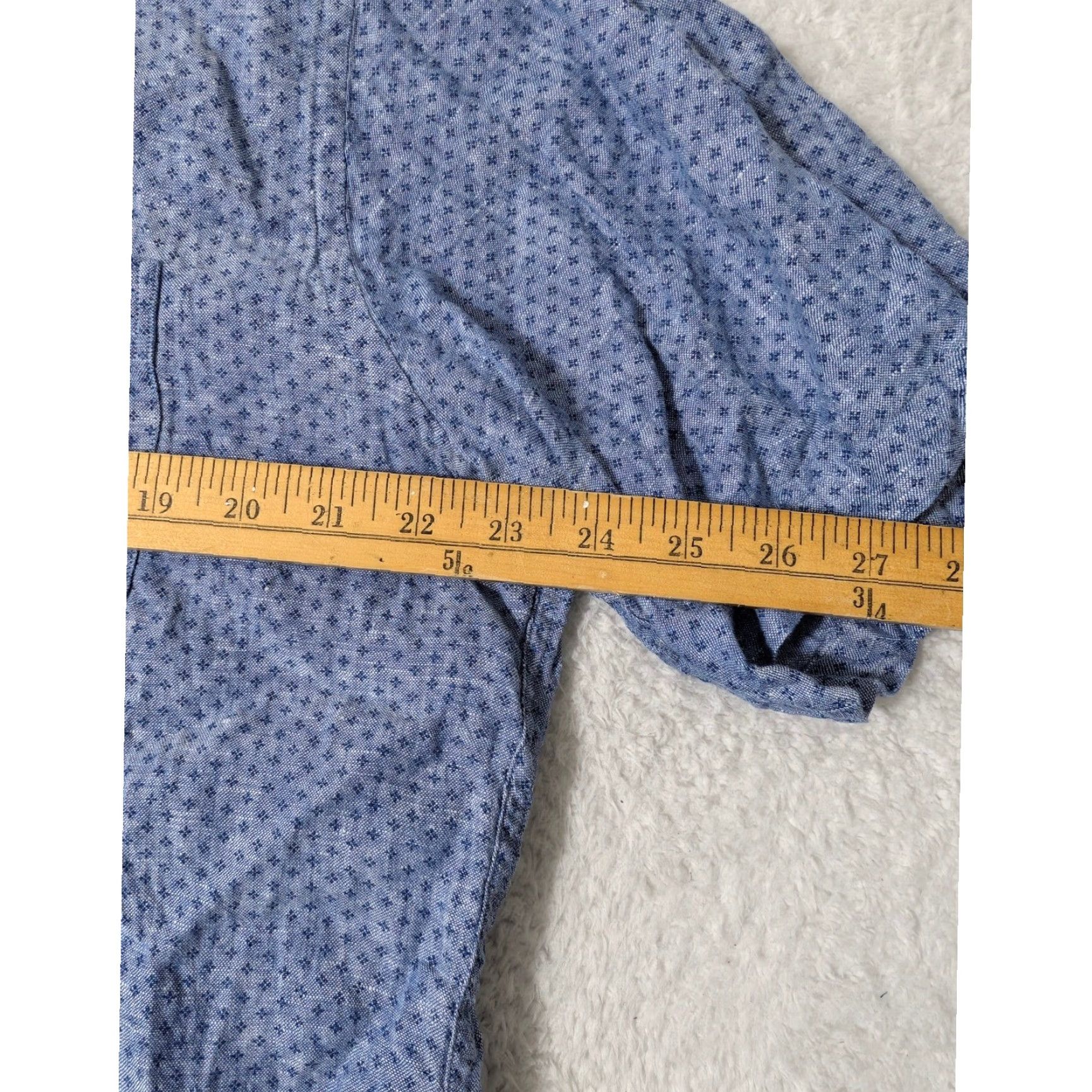 Brooks Brothers Brooks Brothers Button-Down Shirt Mens XL Blue 100% Linen Regent Short Sleeve Geometric Pattern Button-Up Collar 1818 Regent Size US XL / EU 56 / 4 - 6 Thumbnail