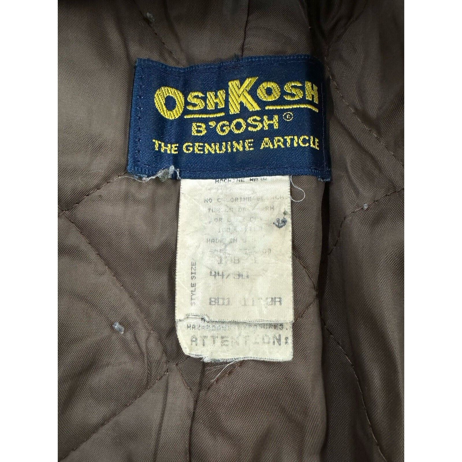 Oshkosh Vintage 60s Talon Oshkosh Bib Leather Double Knees W44 X L30 Size US 44 / EU 60 - 2 Thumbnail