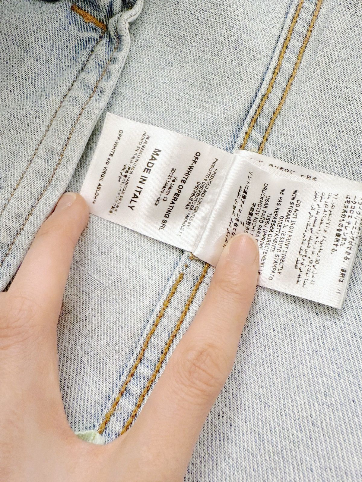 Off-White Off-White Temperature Denim Jacket Size US S / EU 44-46 / 1 - 8 Thumbnail