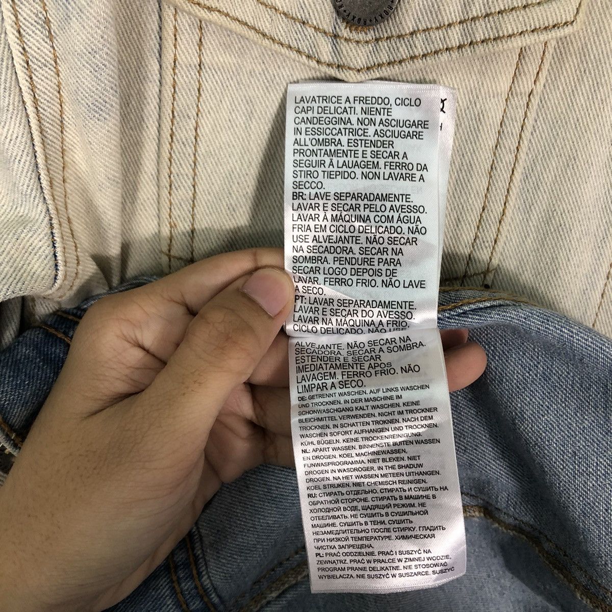 Japanese Brand 🔥Rare Acid Wash Design Denim Trucker Jacket Roxy Japan Size US S / EU 44-46 / 1 - 16 Thumbnail