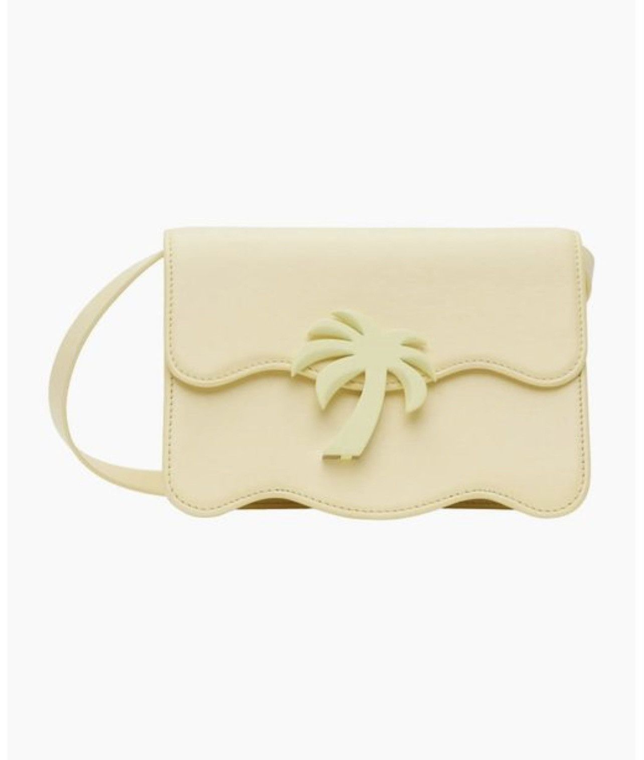 Palm Angels Palm Angels Palm-motif Shoulder Bag Yellow Leather 21x21x6 Size ONE SIZE - 1 Thumbnail