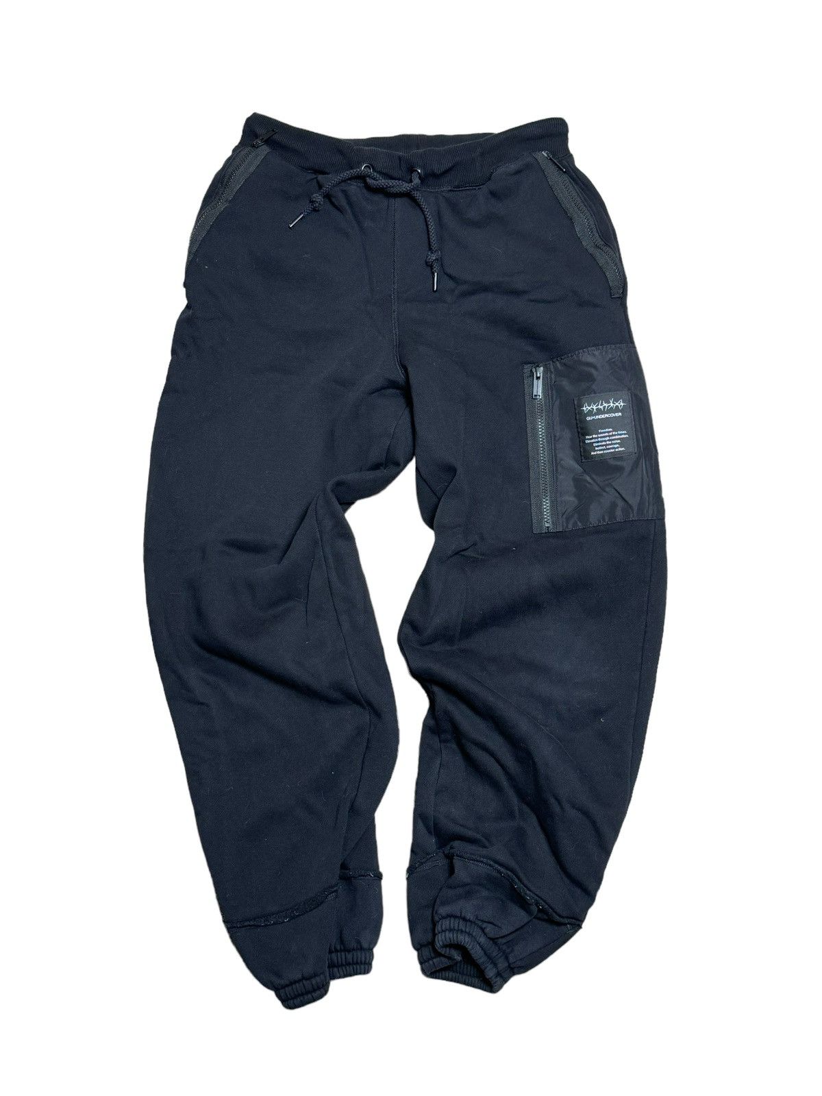 image of Gu Undercover Sweatpants in Black, Men's (Size 30)