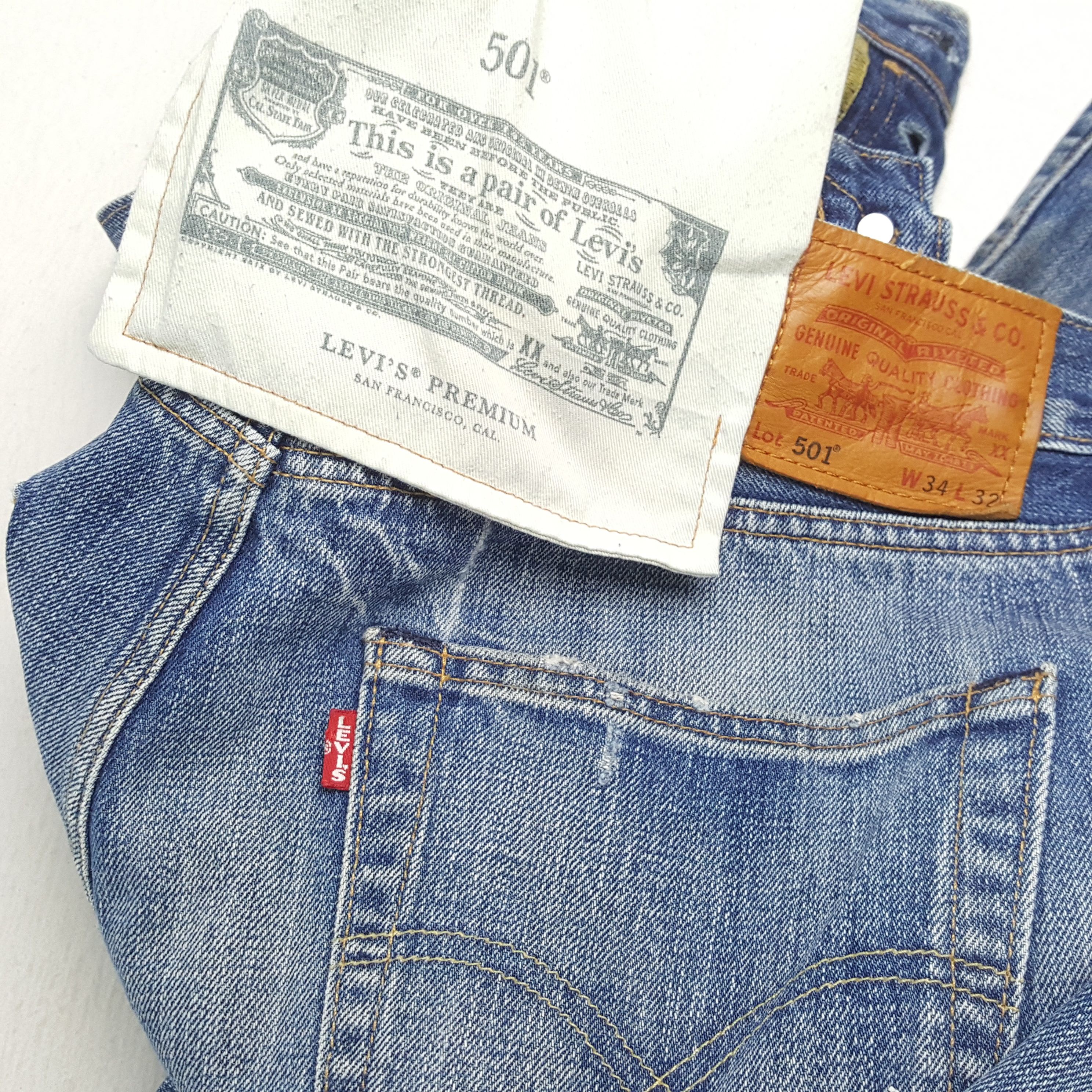 Levi's × Vintage LEVI'S Big E Jeans Daily Streetwear Style Distressed Size US 32 / EU 48 - 14 Thumbnail