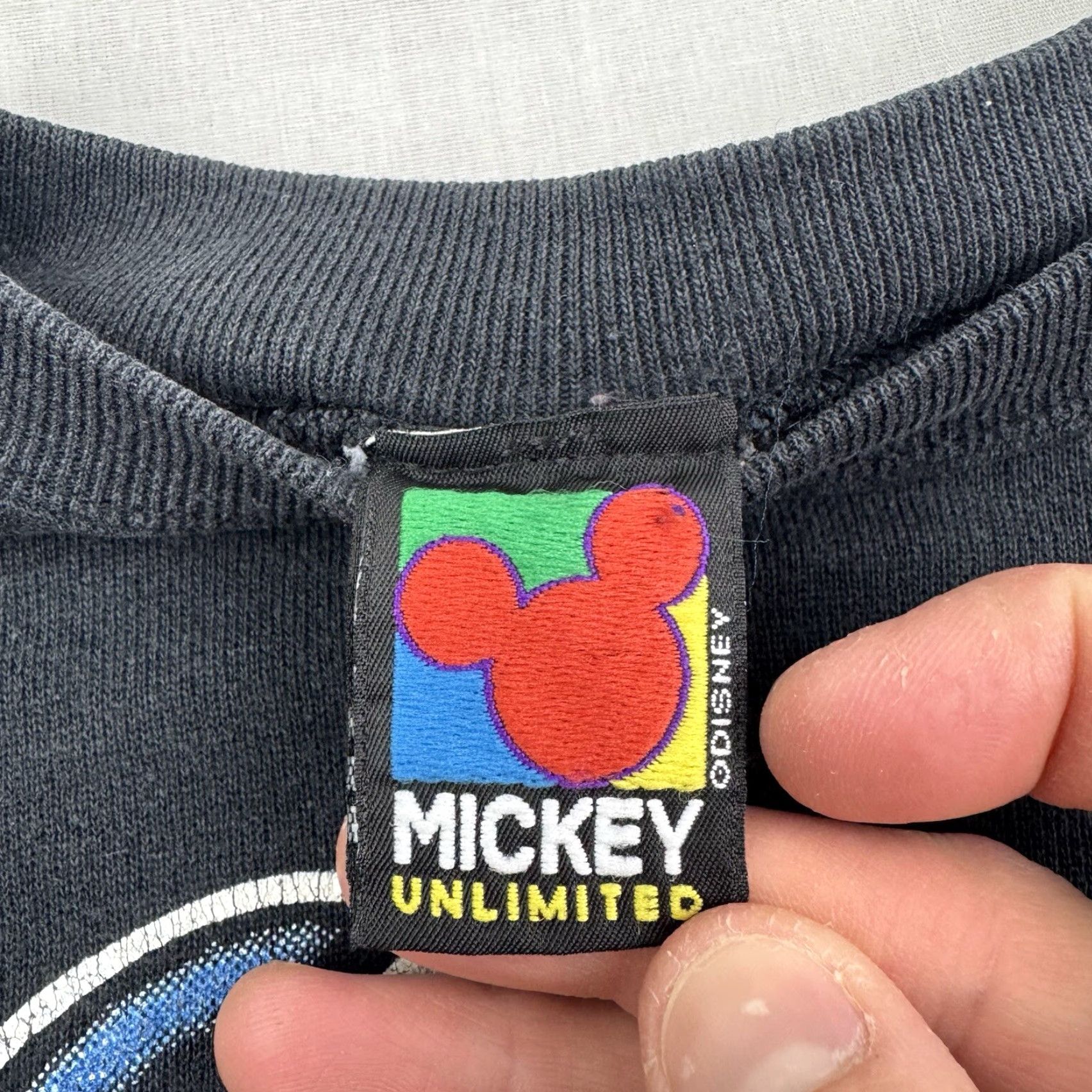 Mickey Unlimited VINTAGE Mickey Sweatshirt Adult Small Black Walt Disney 90s Crew Neck Pullover Mens S 90s Cartoon USA Disney World Mickey Unlimited Size US S / EU 44-46 / 1 - 5 Thumbnail