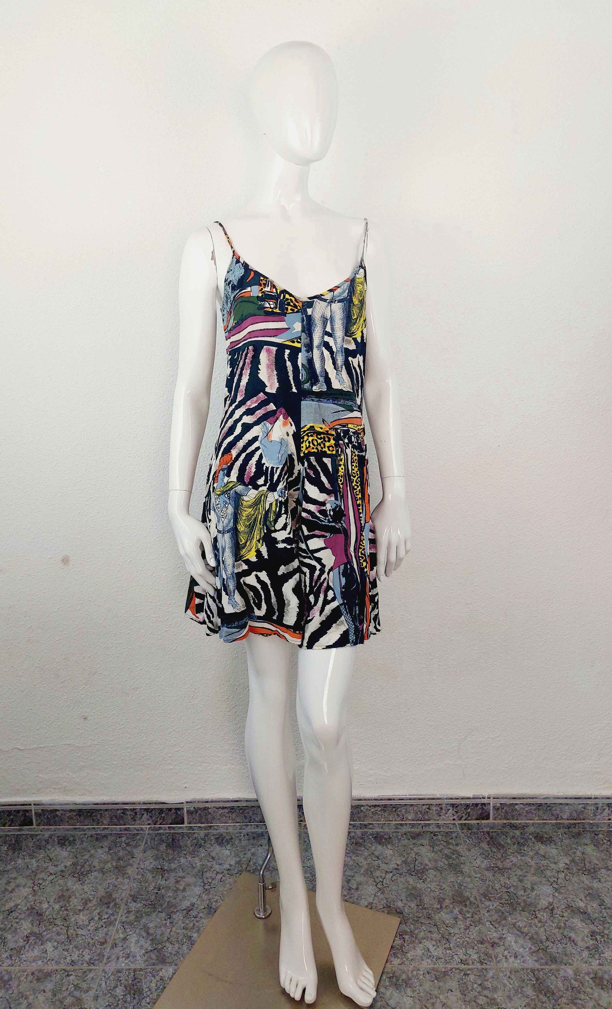 Jean Paul Gaultier Jean Paul Gaultier Cartoon Pop Art Zebra Mini Dress Size M / US 6-8 / IT 42-44 - 2 Thumbnail