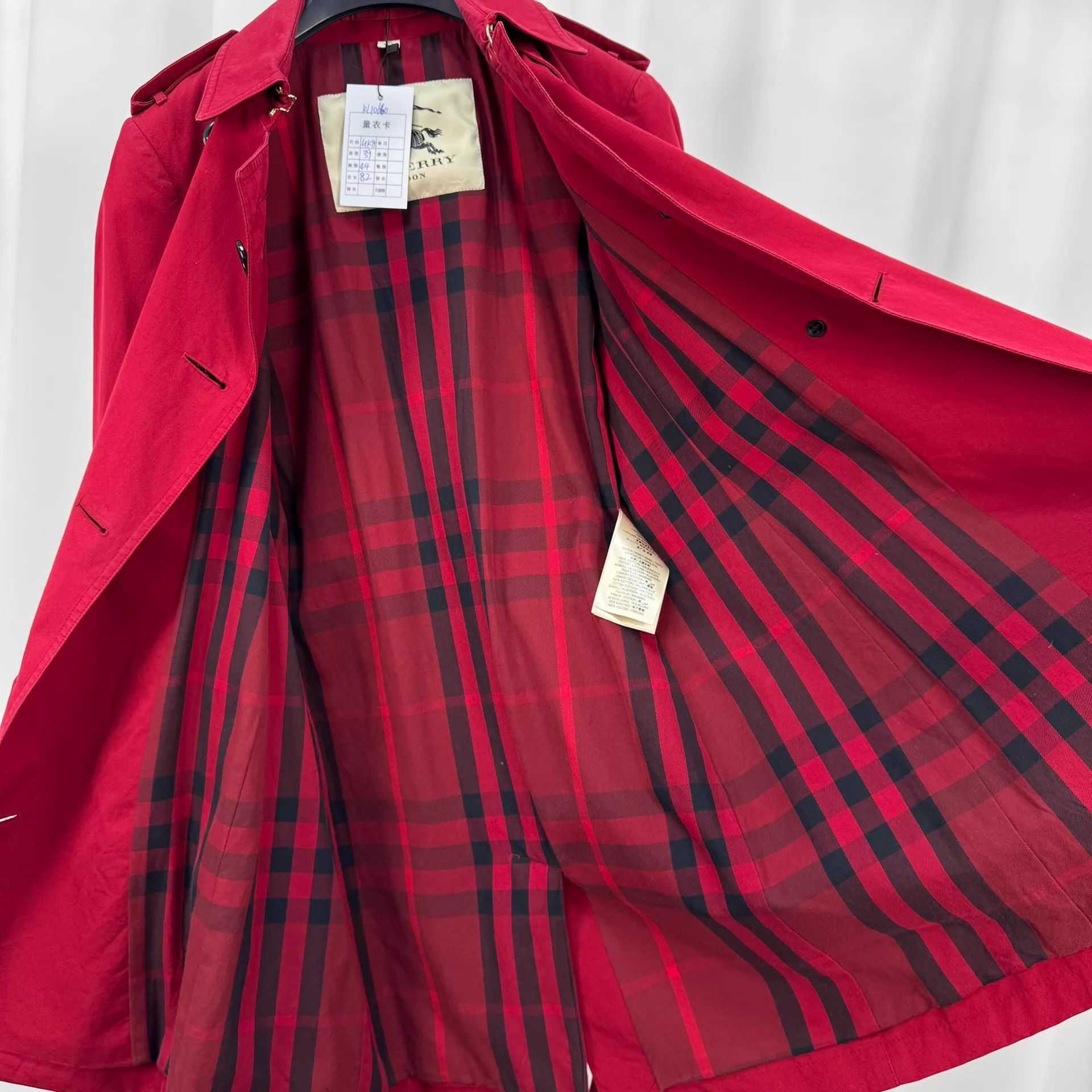 Burberry Burberry Double Breasted Lining Check Trench Coat UK8 MINT Size S / US 4 / IT 40 - 5 Thumbnail