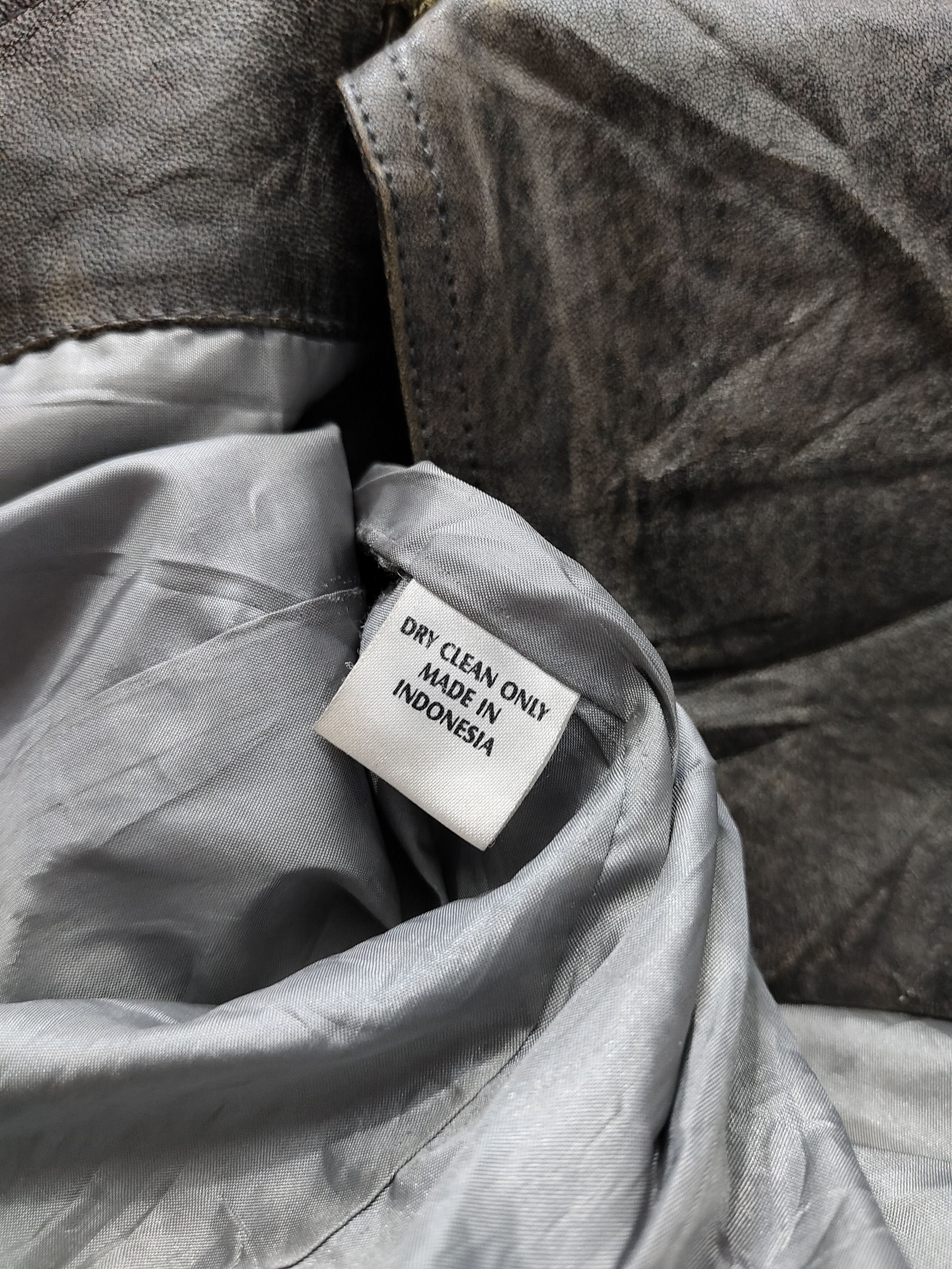 00s BAD Super-Grunge Distressed Washed Leather Jacket