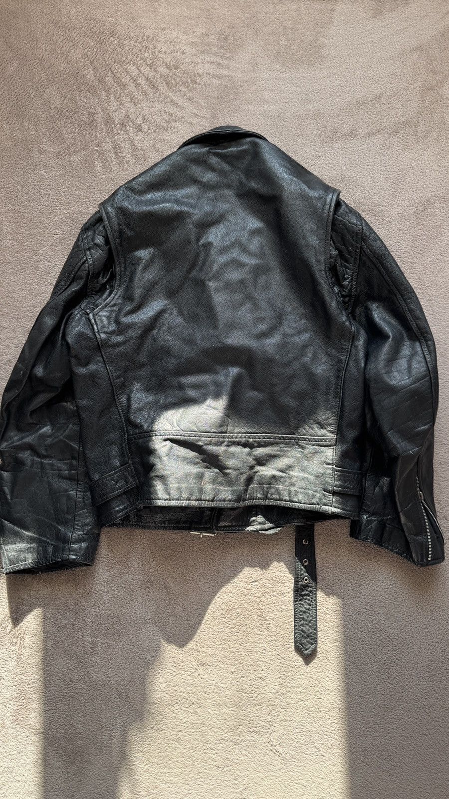 Genuine Leather Y2K Vintage Moto Biker Leather Jacket Grunge Punk schott lgb Size US M / EU 48-50 / 2 - 5 Thumbnail