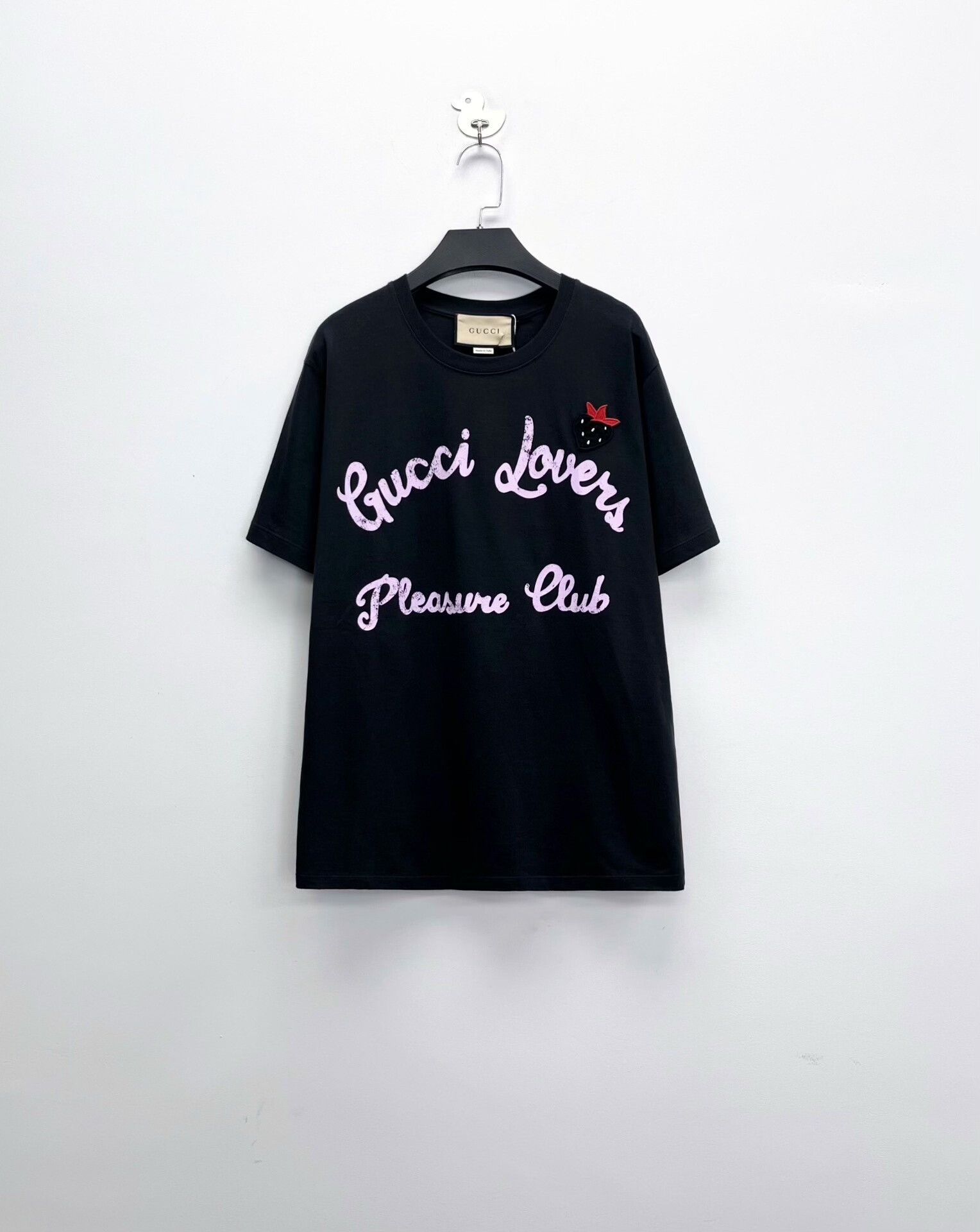 Gucci gucci black embroidered strawberry short sleeve Size XXS / US 00 / IT 34 - 1 Thumbnail