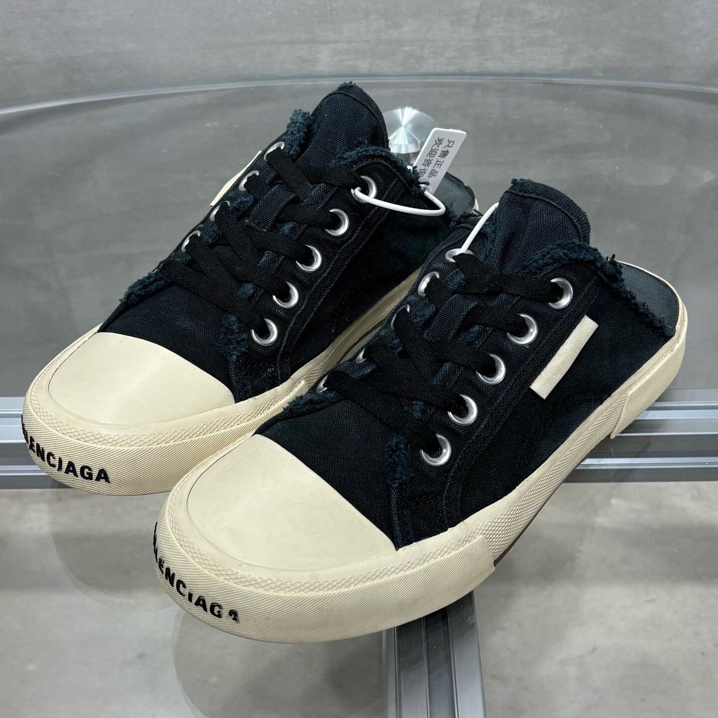 Other Balenciaga Black distressed sneakers Size US 6.5 / IT 36.5 - 1 Thumbnail