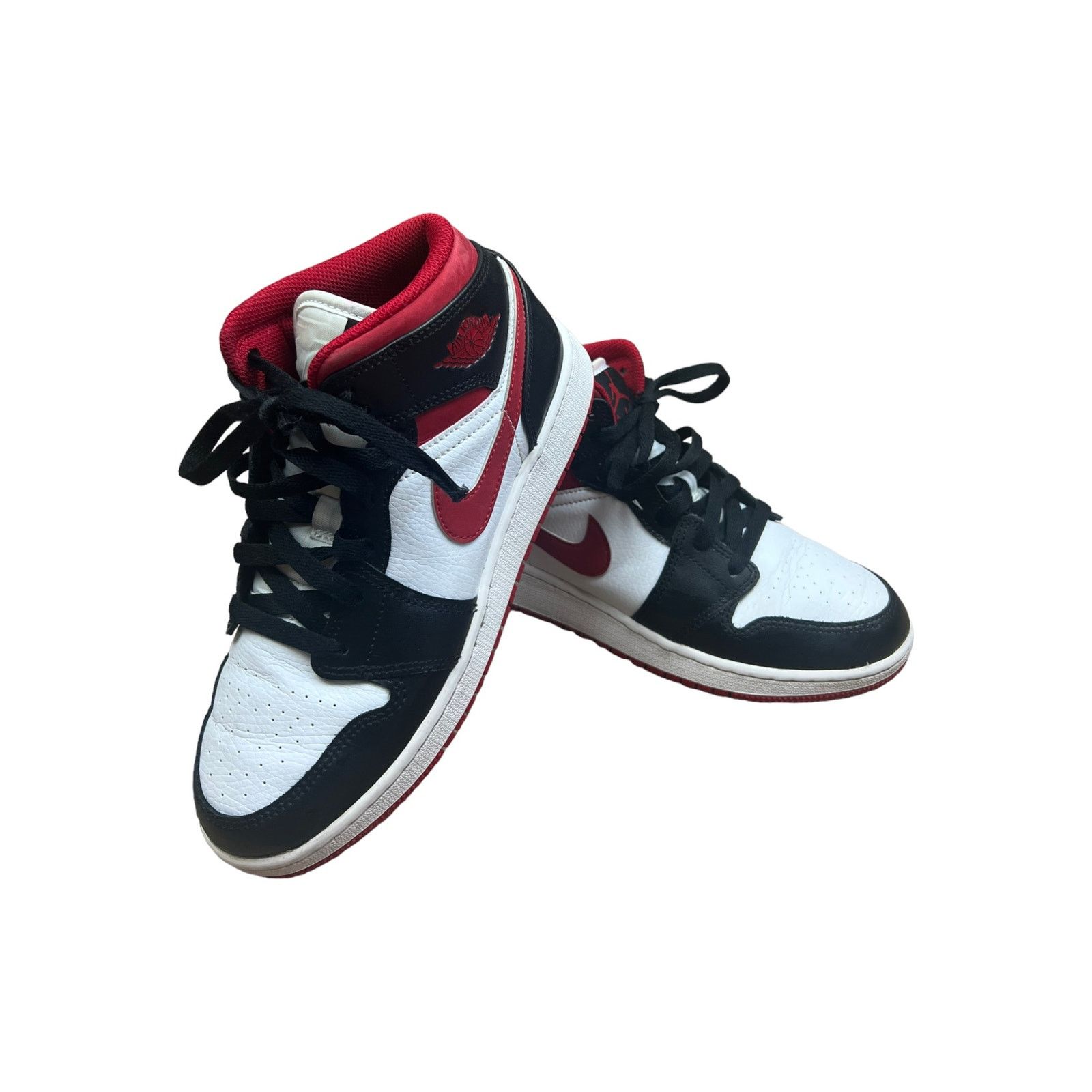 Jordan Brand Nike | Air Jordan 1 Retro Mid GS Black Gym Red | 5.5 Youth Size US 7 / IT 37 - 10 Thumbnail
