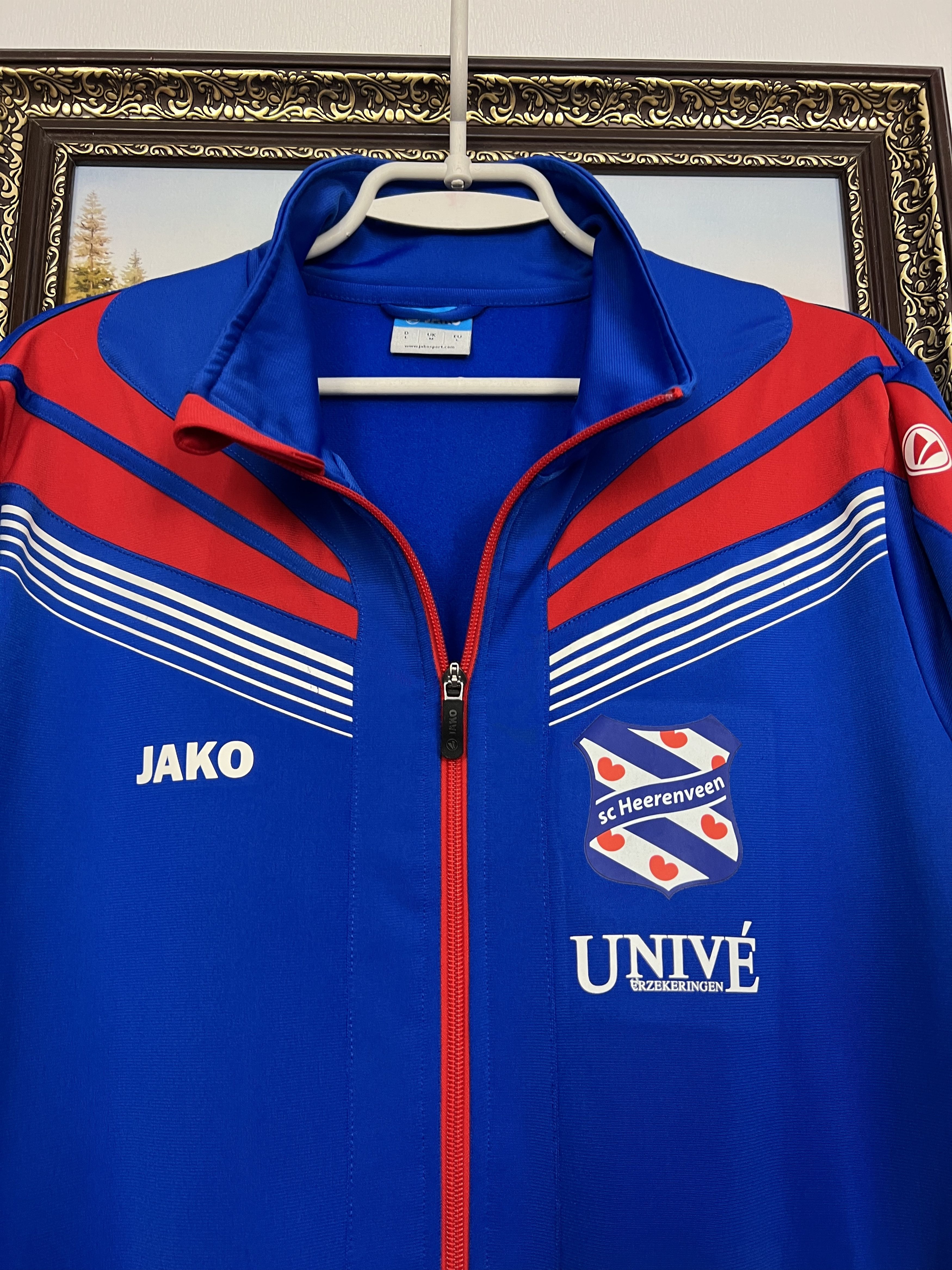Vintage Jako SC Heerenveen Football Jacket Soccer Track Top Zip Rare Size US M / EU 48-50 / 2 - 4 Thumbnail
