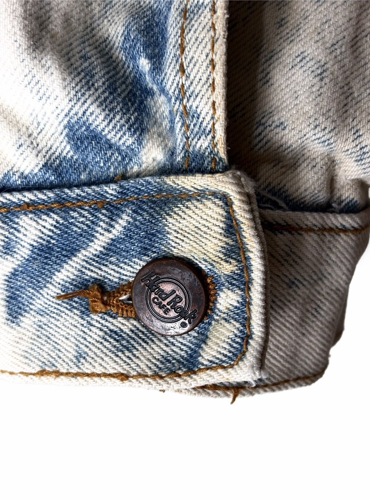 Hard Rock Cafe 90’s Hard Rock Cafe Paris “Save The Planet” Denim Jacket Size US L / EU 52-54 / 3 - 11 Thumbnail