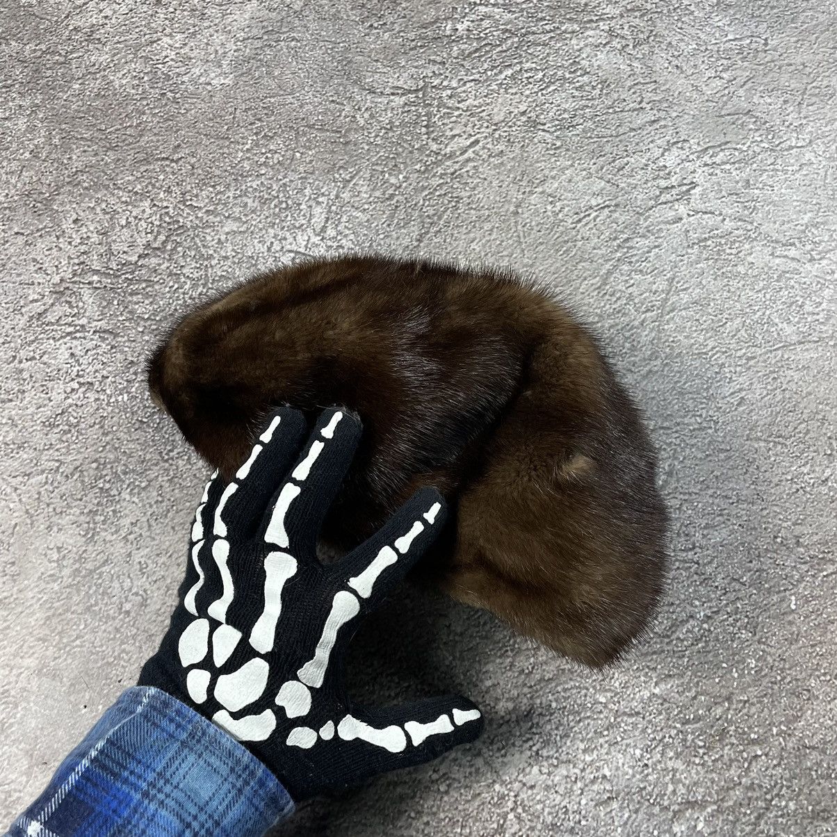 Vintage Vintage Y2K Fuzzy Beanie Skeleton Hand Alt Grunge Logo OS Size ONE SIZE - 1 Thumbnail