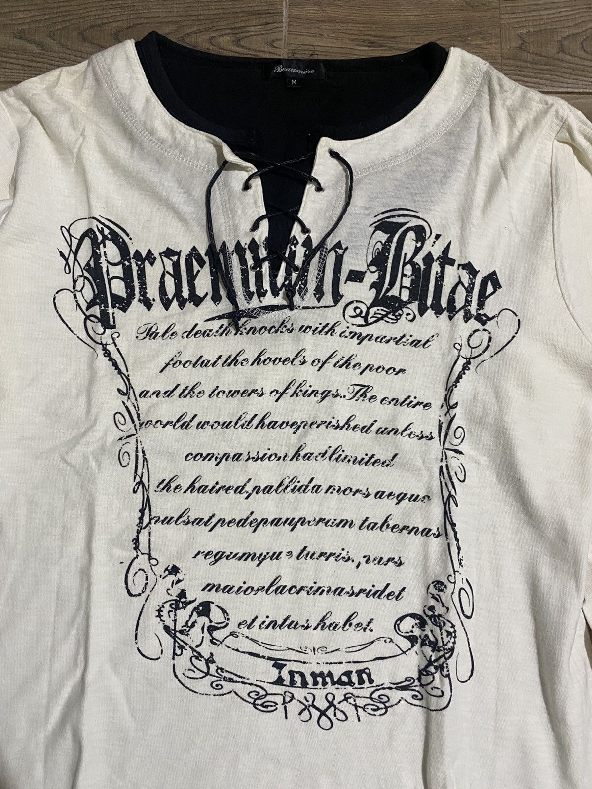 Japanese Brand × Vintage BEAUMERE POEM BONDAGE LONG SLEEVE TEE Size US M / EU 48-50 / 2 - 2 Thumbnail