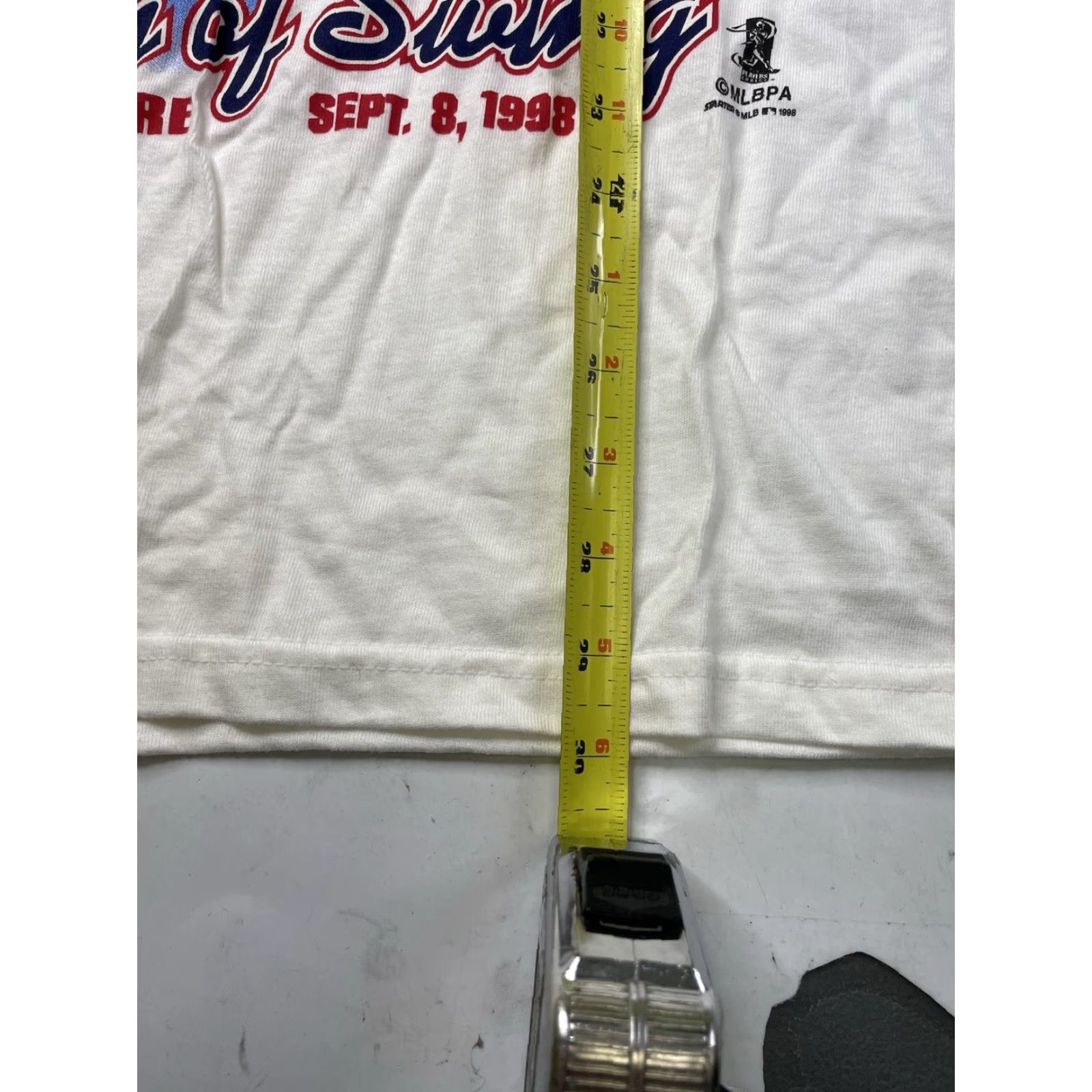 Starter VINTAGE STARTER SULTAN OF SWING SHIRT Large White Cotton T-Shirt 1990s 90s Logo St Louis Cardinal Mens Size US L / EU 52-54 / 3 - 4 Thumbnail