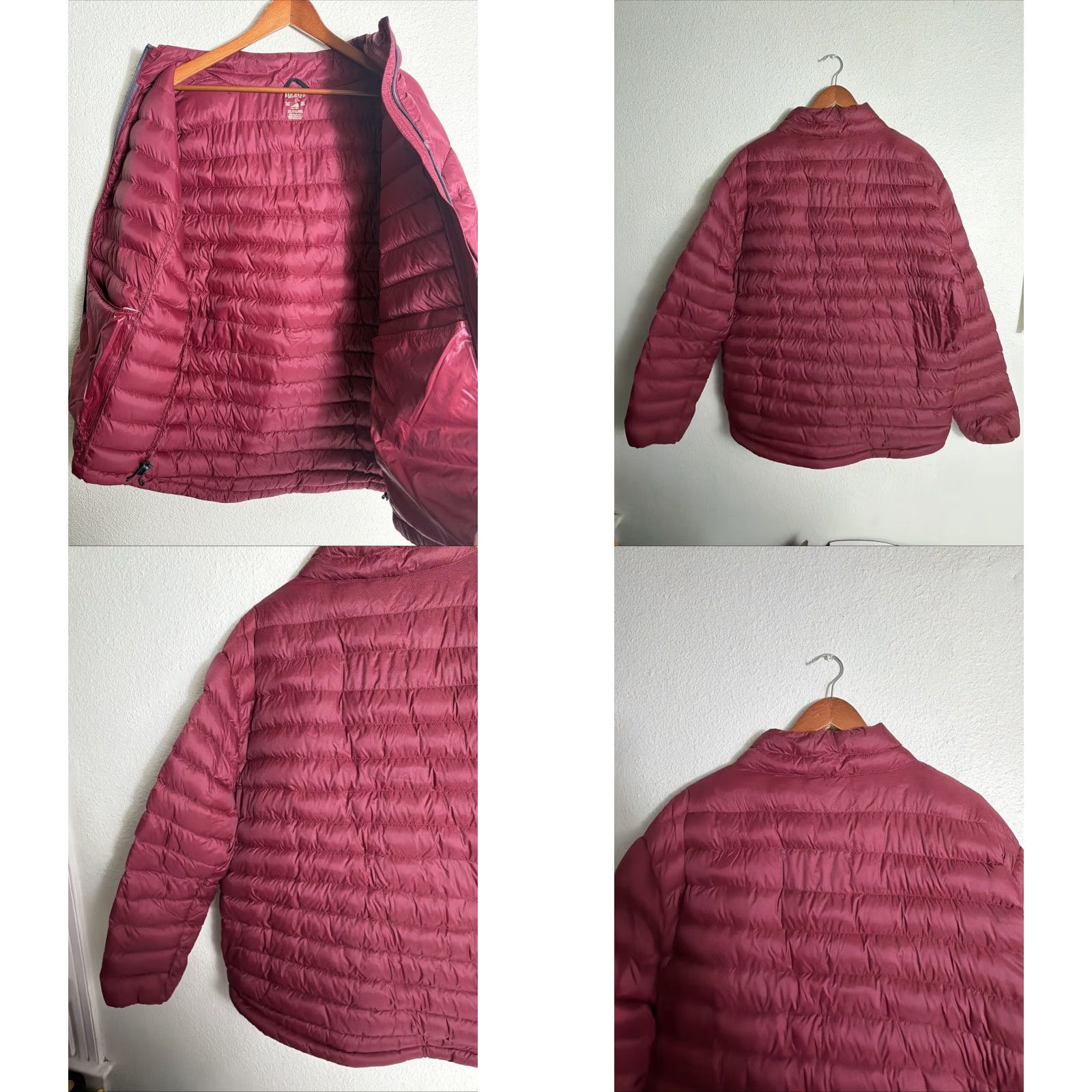 Vintage RedHead Jacket Mens XL Red Full Zip Puffer Down Nylon Shell - Maroon Shell - Men - XL - Red - Puffer Jacket Size US XL / EU 56 / 4 - 9 Thumbnail