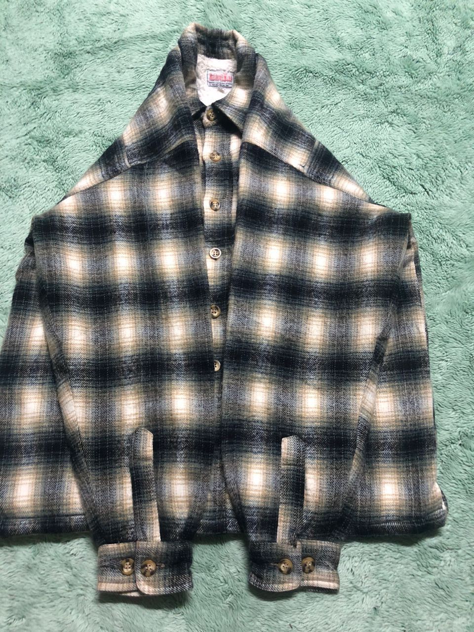 Japanese Brand Vtg Shadows Plaid Machope Mind Flannel Sherpa Lined Jacket Size US L / EU 52-54 / 3 - 14 Thumbnail