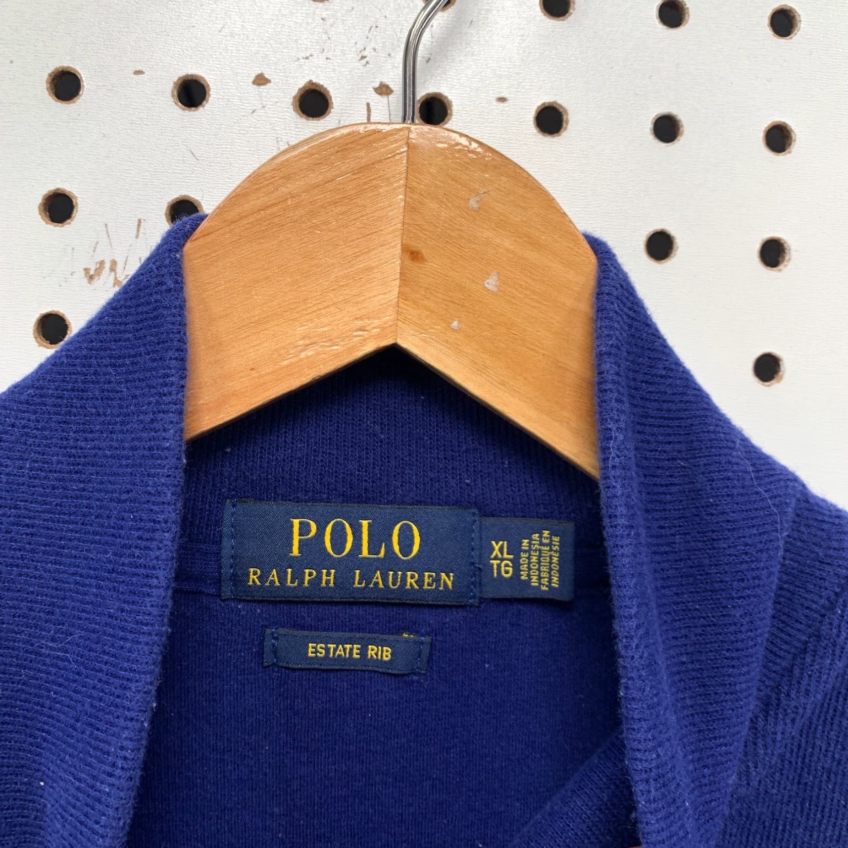 Polo Ralph Lauren Polo Ralph Lauren 1/4 Zip Sweater Mens XL Royal Blue Mock Neck Casual Pony Shirt Size US XL / EU 56 / 4 - 7 Thumbnail