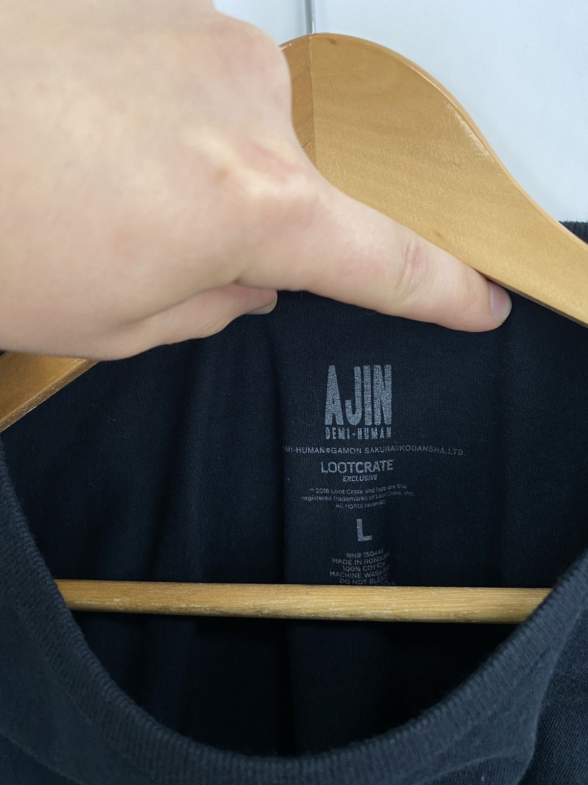 Japanese Brand Modern Lootcrate Ajin Denim Human t-shirt manga anime Size US L / EU 52-54 / 3 - 6 Thumbnail