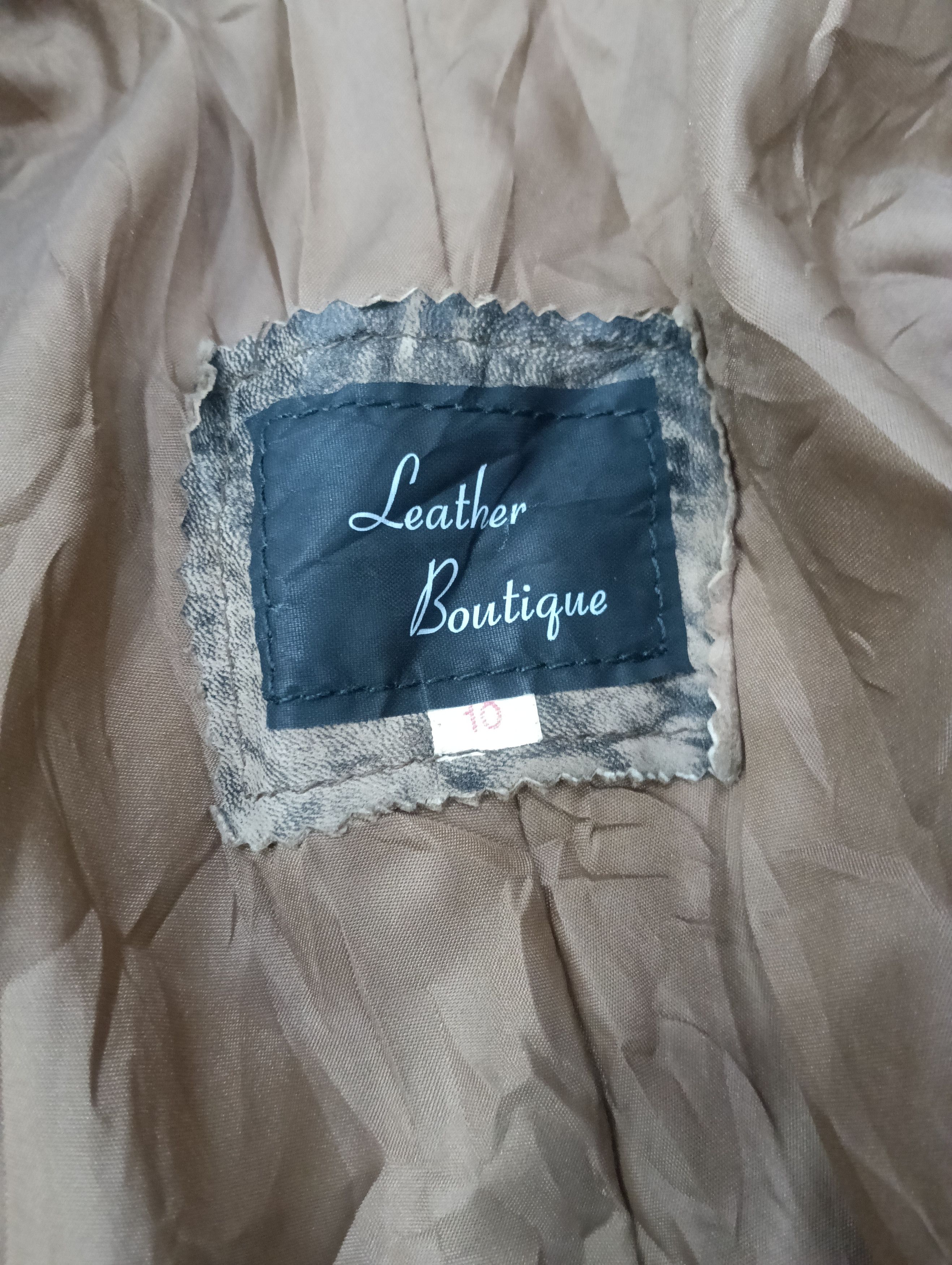 Designer × Fashion Victim × Leather Vintage Cropped Jacket Size L / US 10 / IT 46 - 9 Thumbnail